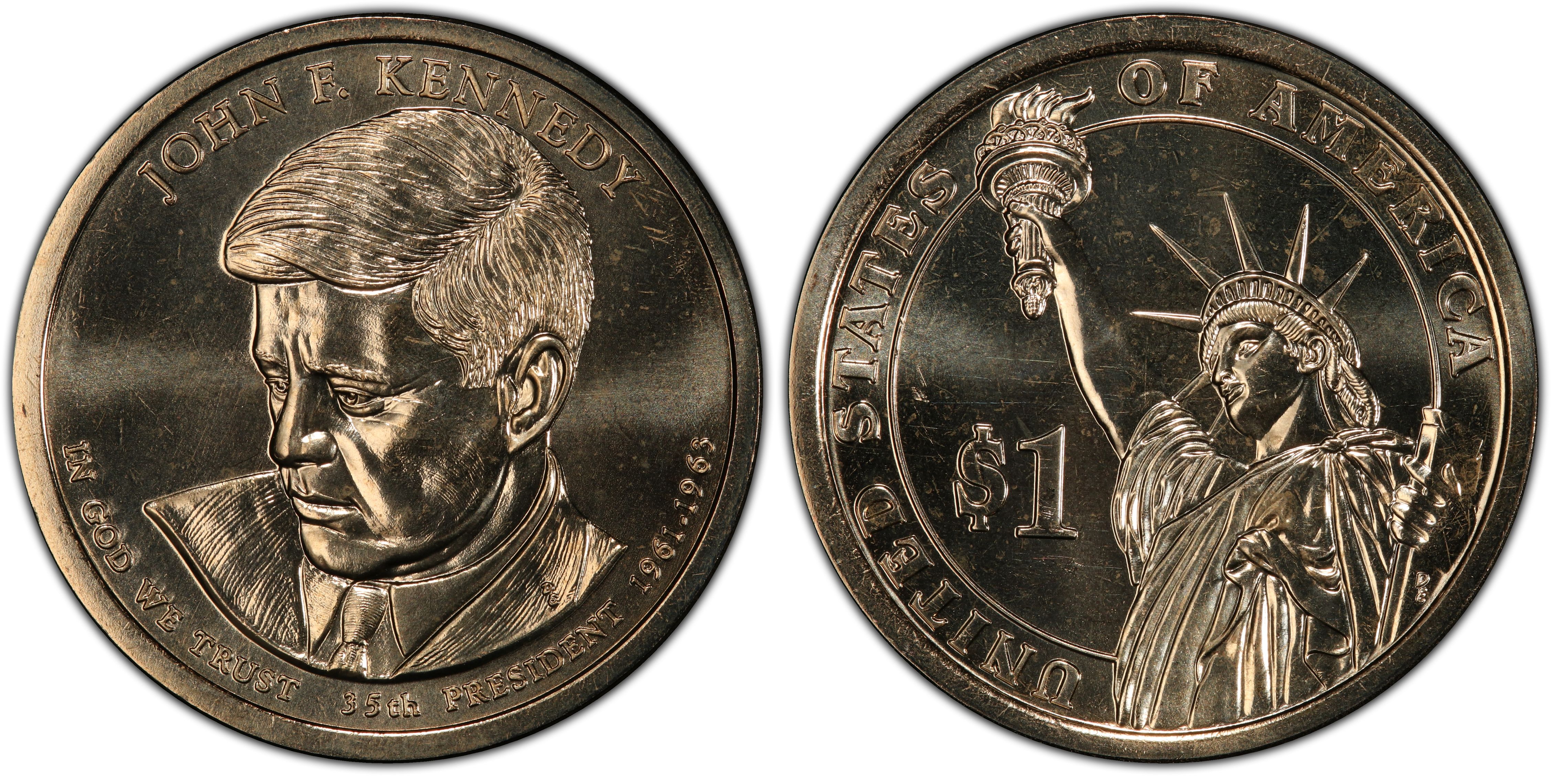 Mint Rolls Money 2015 P John F Kennedy Presidential One Dollar Coin from U.S 