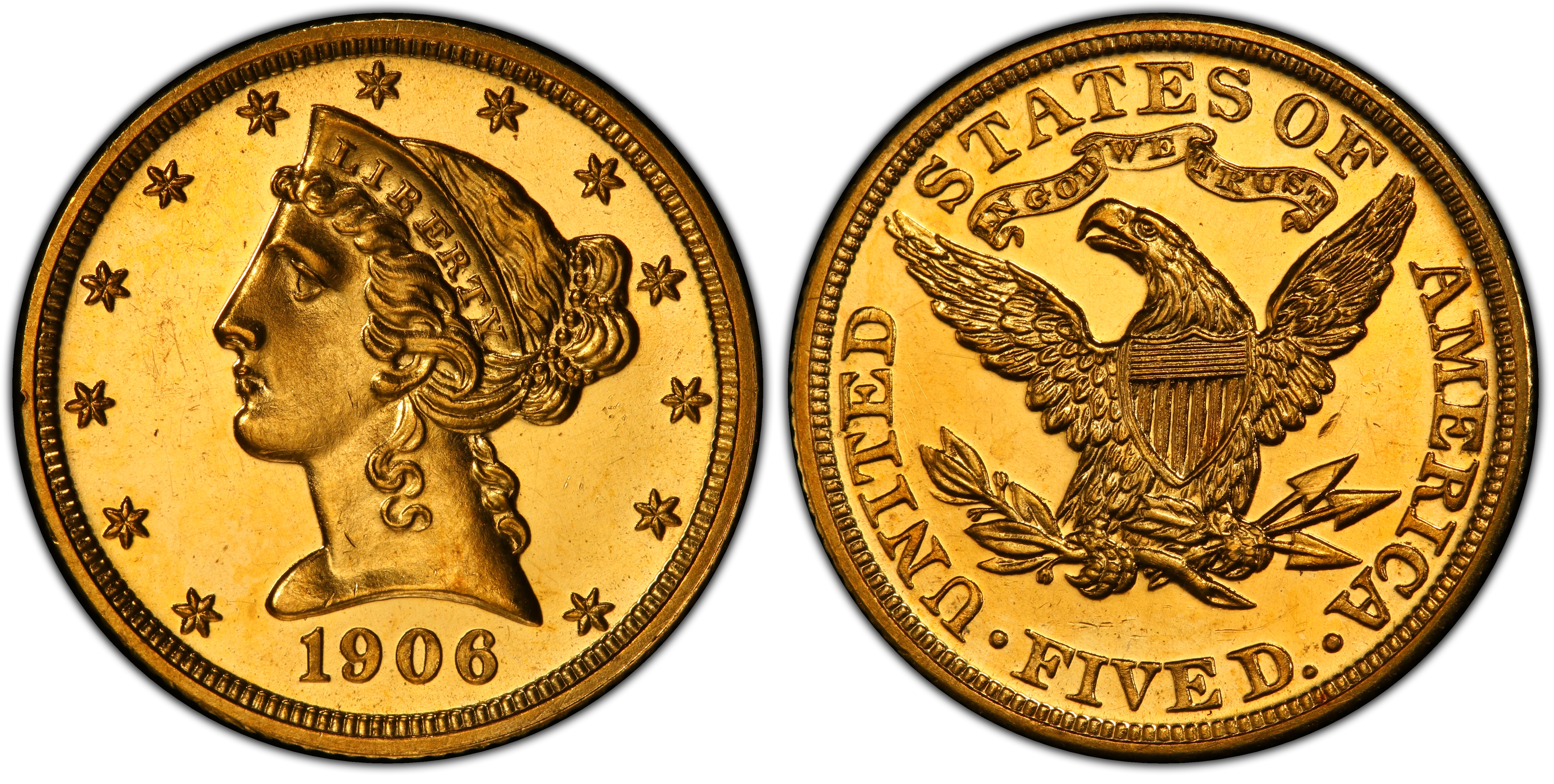 1906 $5 (Proof) Liberty Head $5 - PCGS CoinFacts