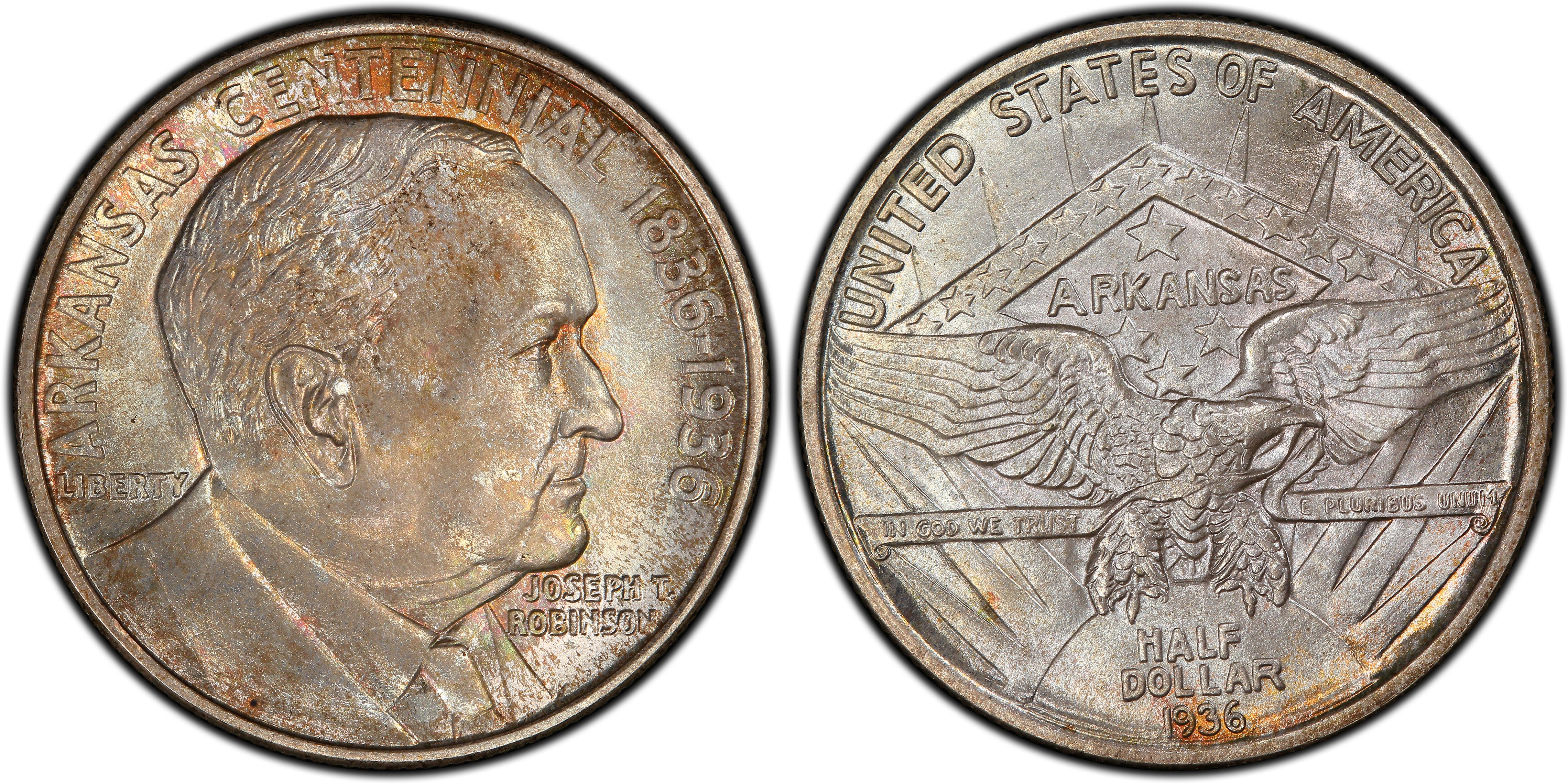 1936 50C Robinson (Regular Strike) Silver Commemorative - PCGS