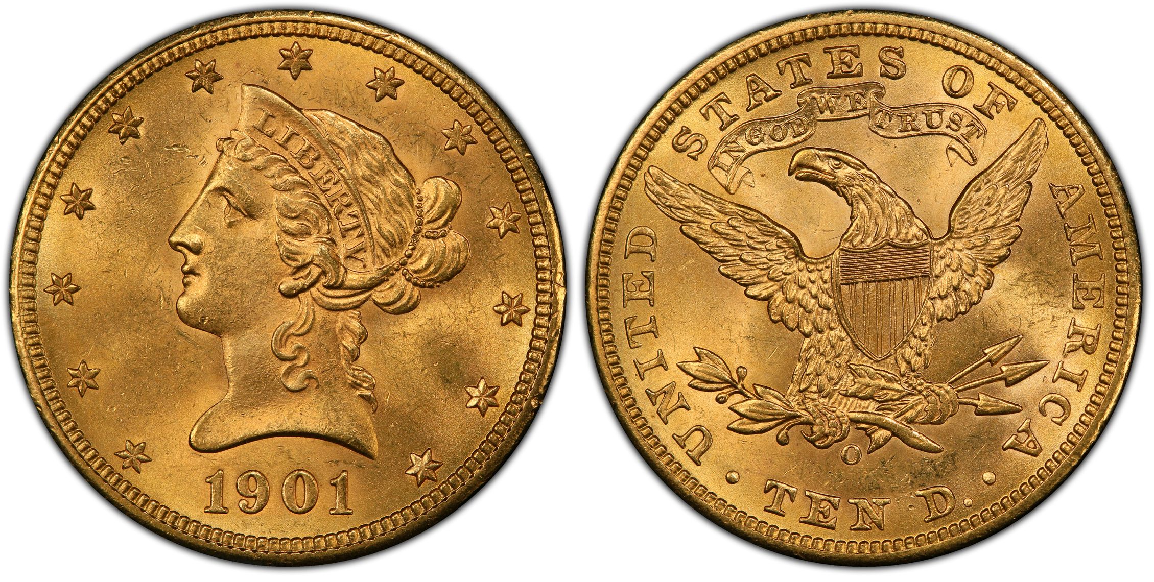 1901-O $10 (Regular Strike) Liberty Head $10 - PCGS CoinFacts