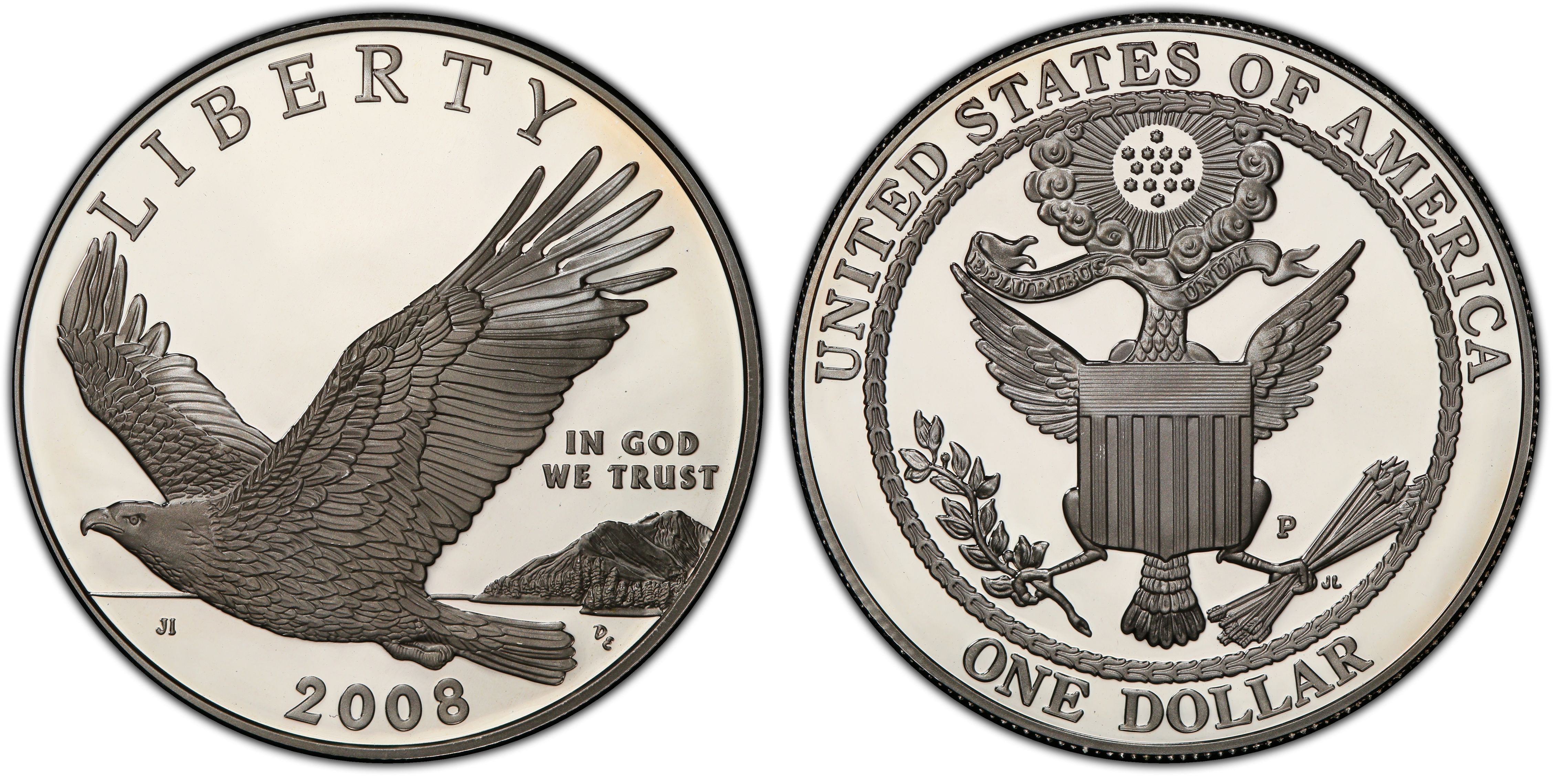 2008-P $1 Bald Eagle, DCAM (Proof) Modern Silver and Clad 