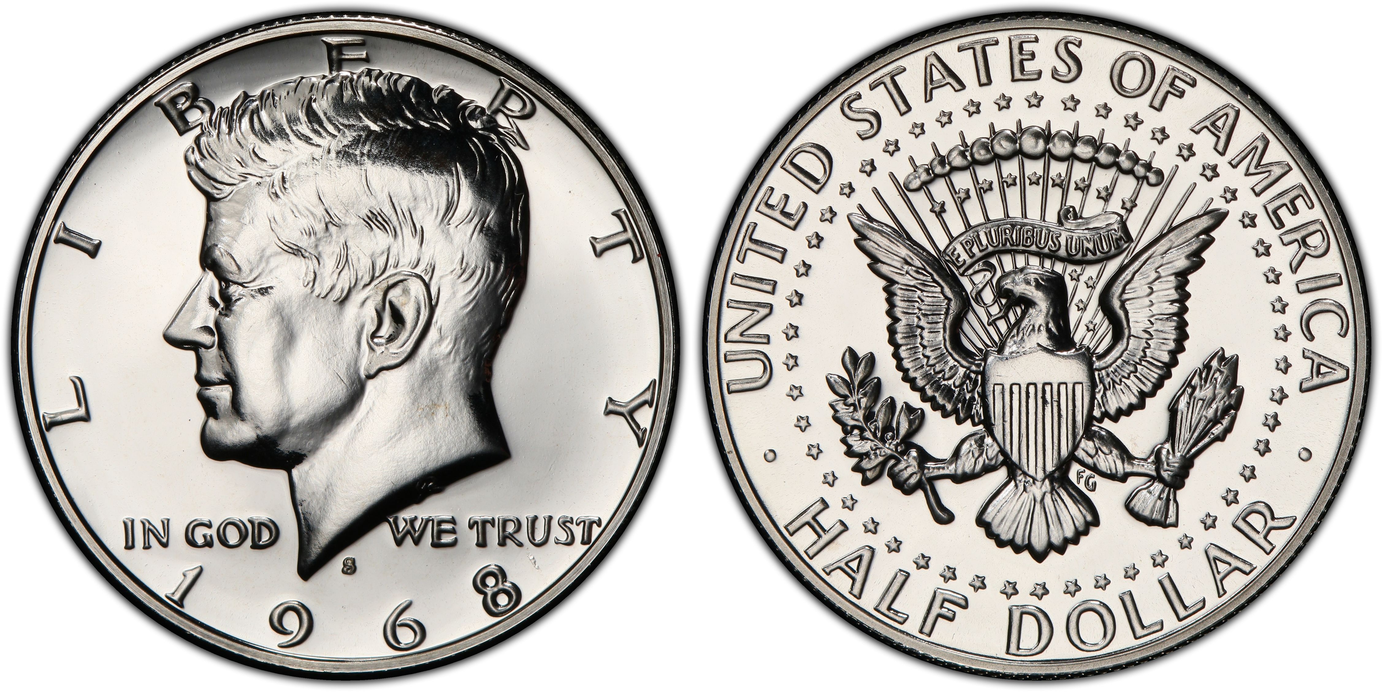 1968 S Proof Kennedy Half Dollar 