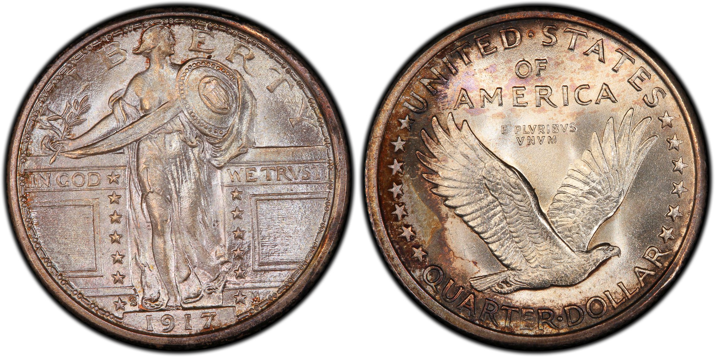 1917-S 25C Type 1 (Regular Strike) Standing Liberty Quarter - PCGS ...