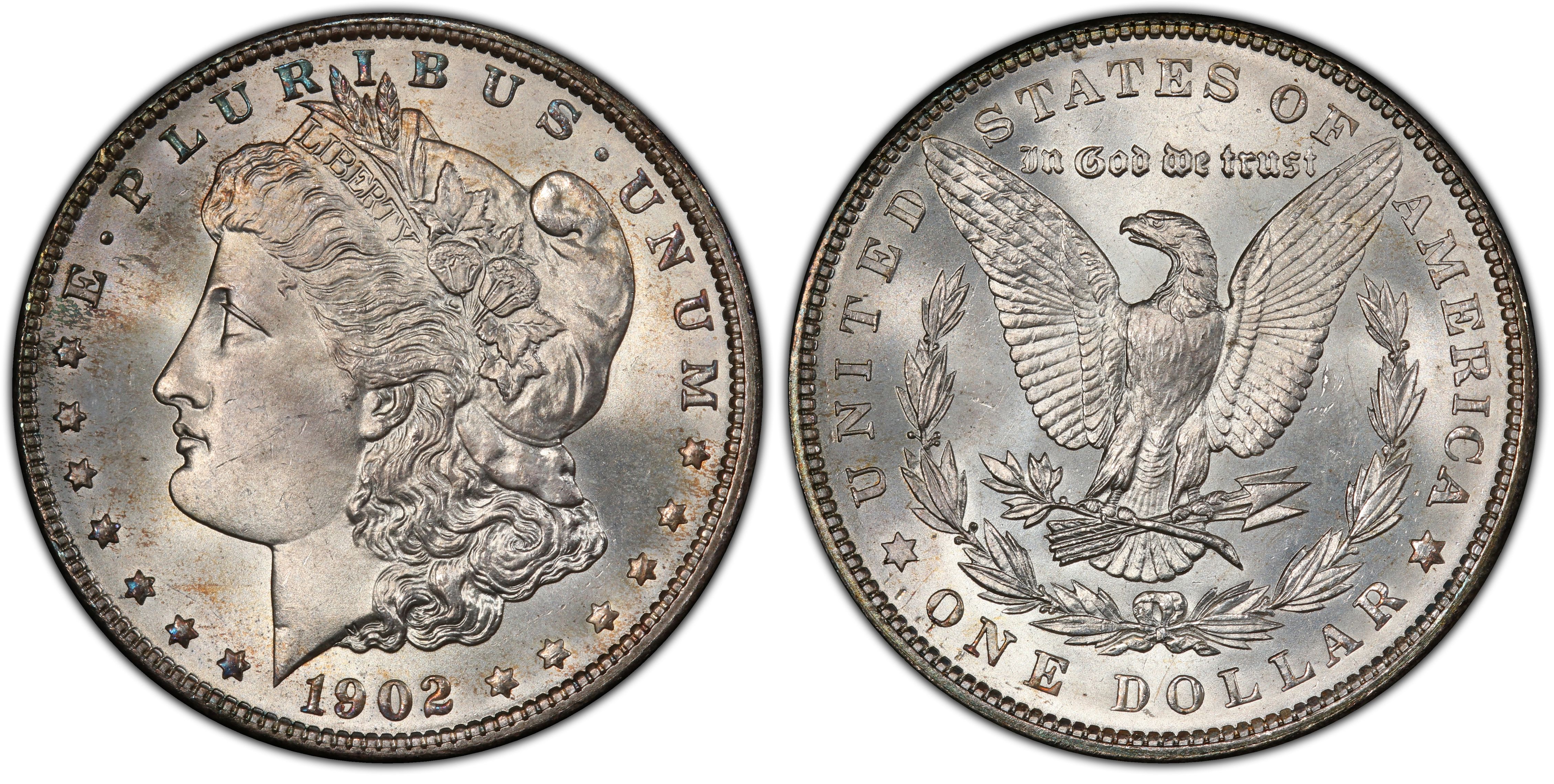 1902 Morgan Dollar AU55 PCGS
