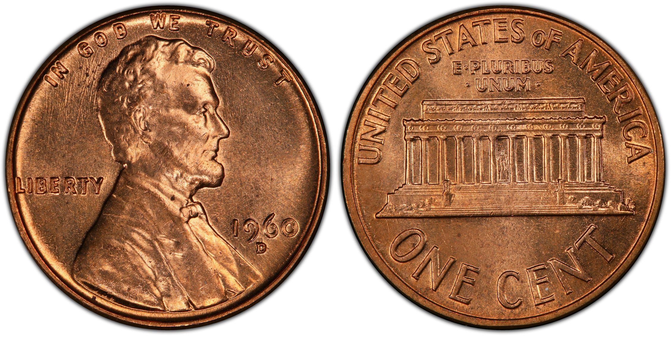 1960-D/D 1C DDO FS-101 Sm/Lg Date, RD (Regular Strike) Lincoln Cent  (Modern) - PCGS CoinFacts