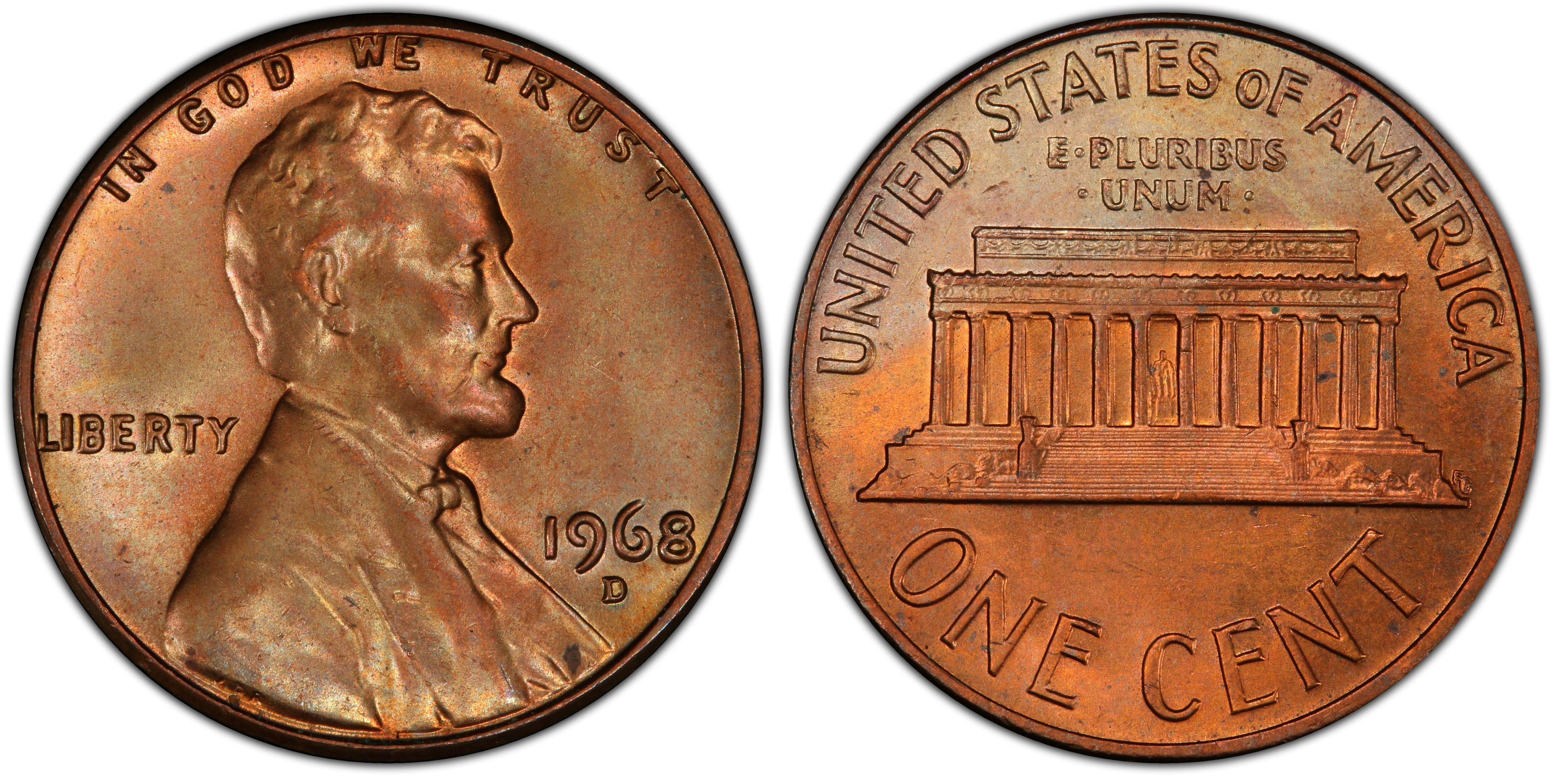 1968-D BU LINCOLN MEMORIAL PENNY NICE COIN **MAKE AN OFFER** 