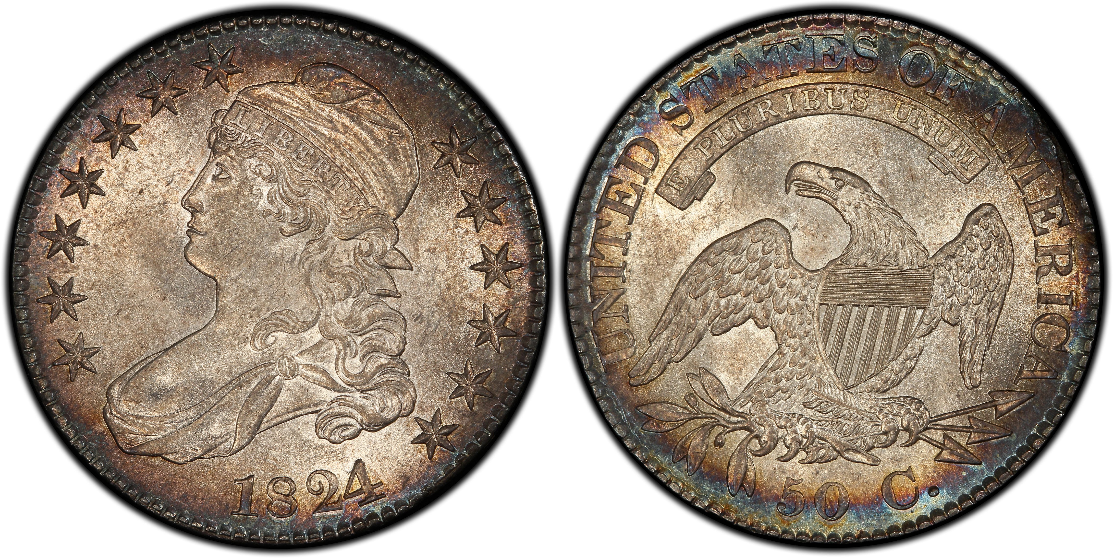 1824/1 50C (Regular Strike) Capped Bust Half Dollar - PCGS CoinFacts