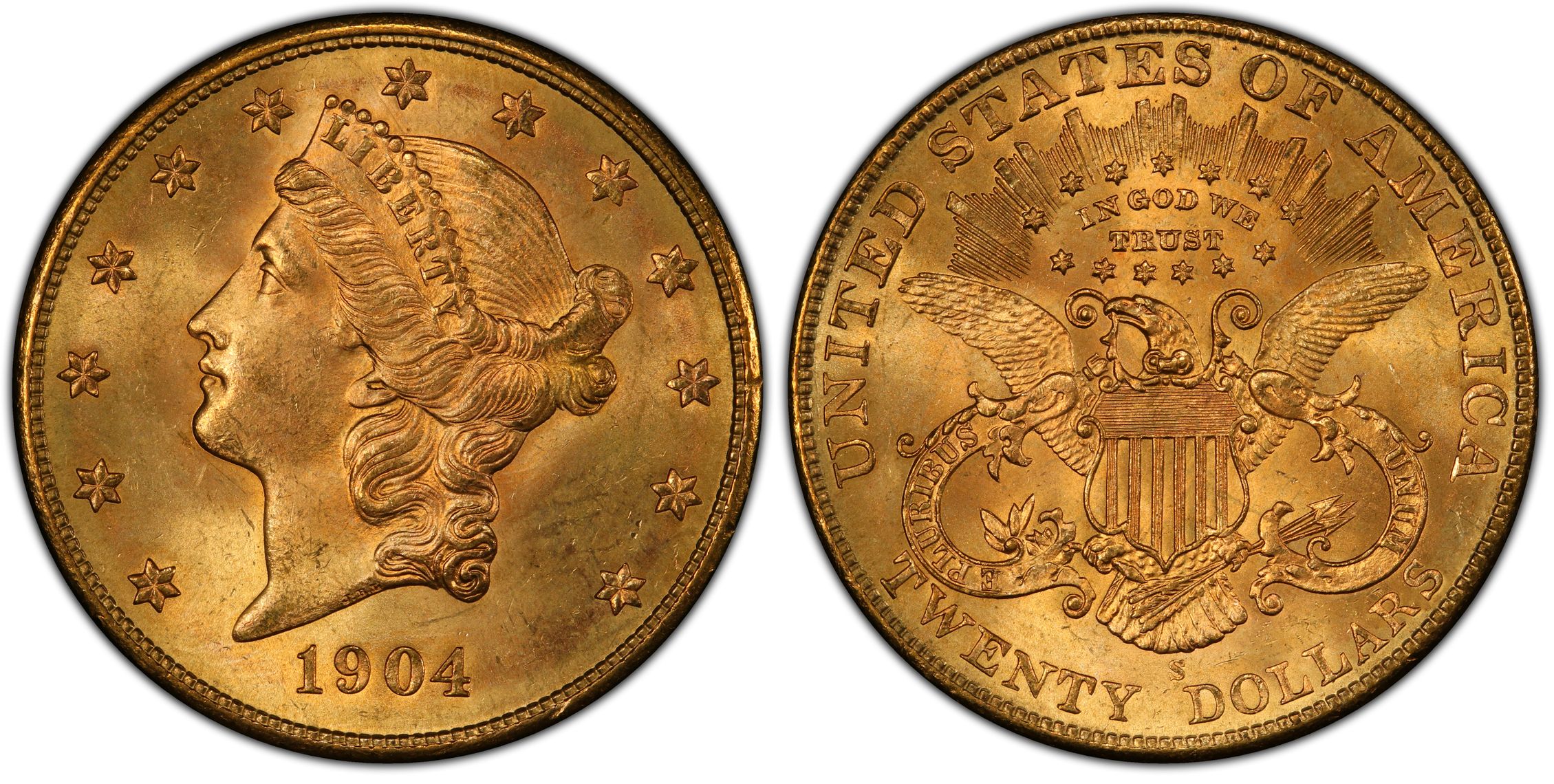 1904-S $20 (Regular Strike) Liberty Head $20 - PCGS CoinFacts