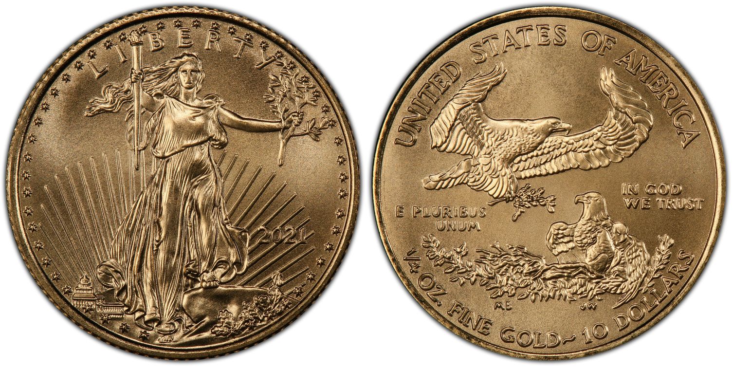 2021 10 Gold Eagle Type 1 (Regular Strike) Gold Eagles PCGS CoinFacts