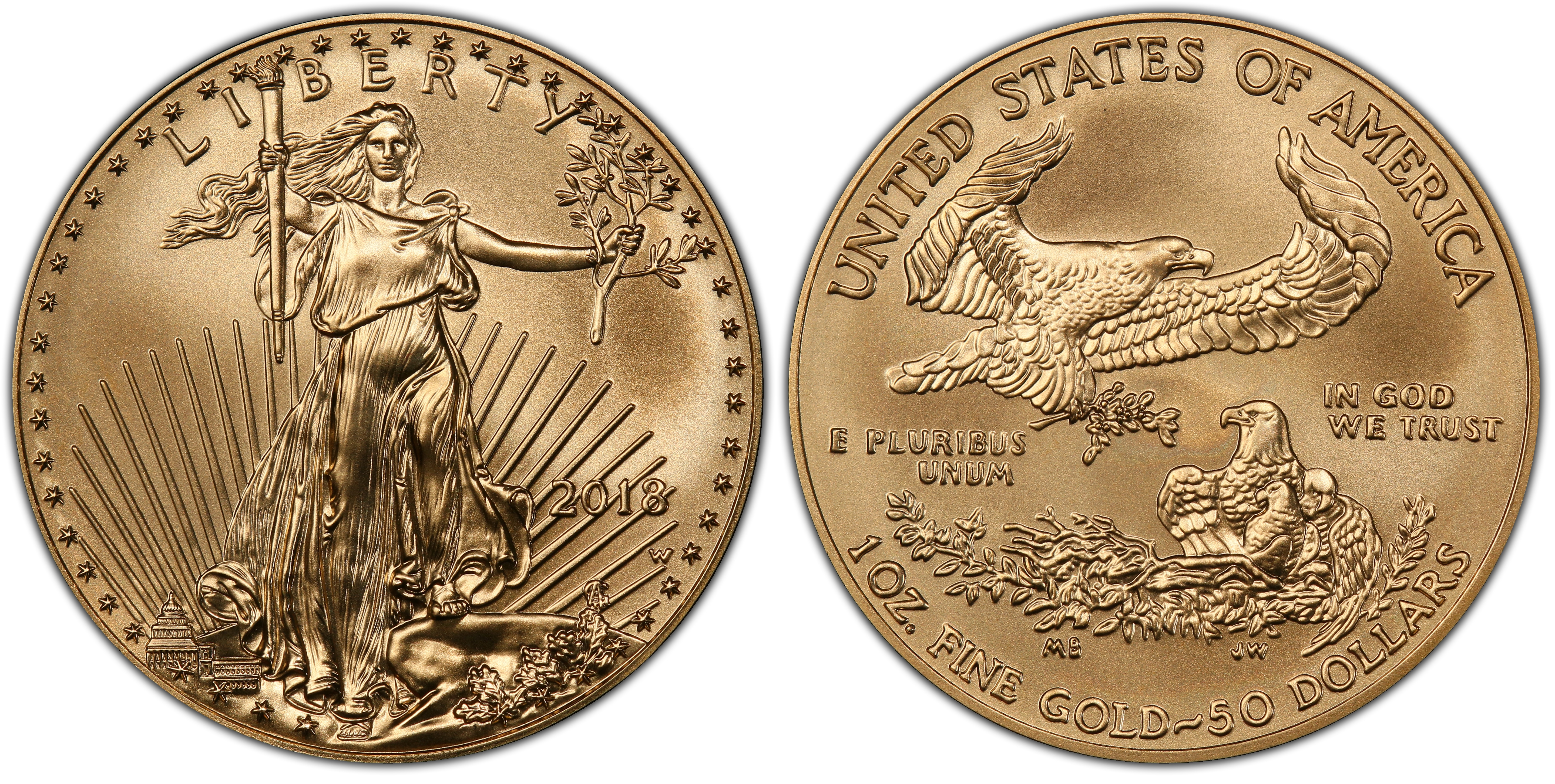 2018-W $50 Burnished Gold Eagle (Special Strike) Gold Eagles