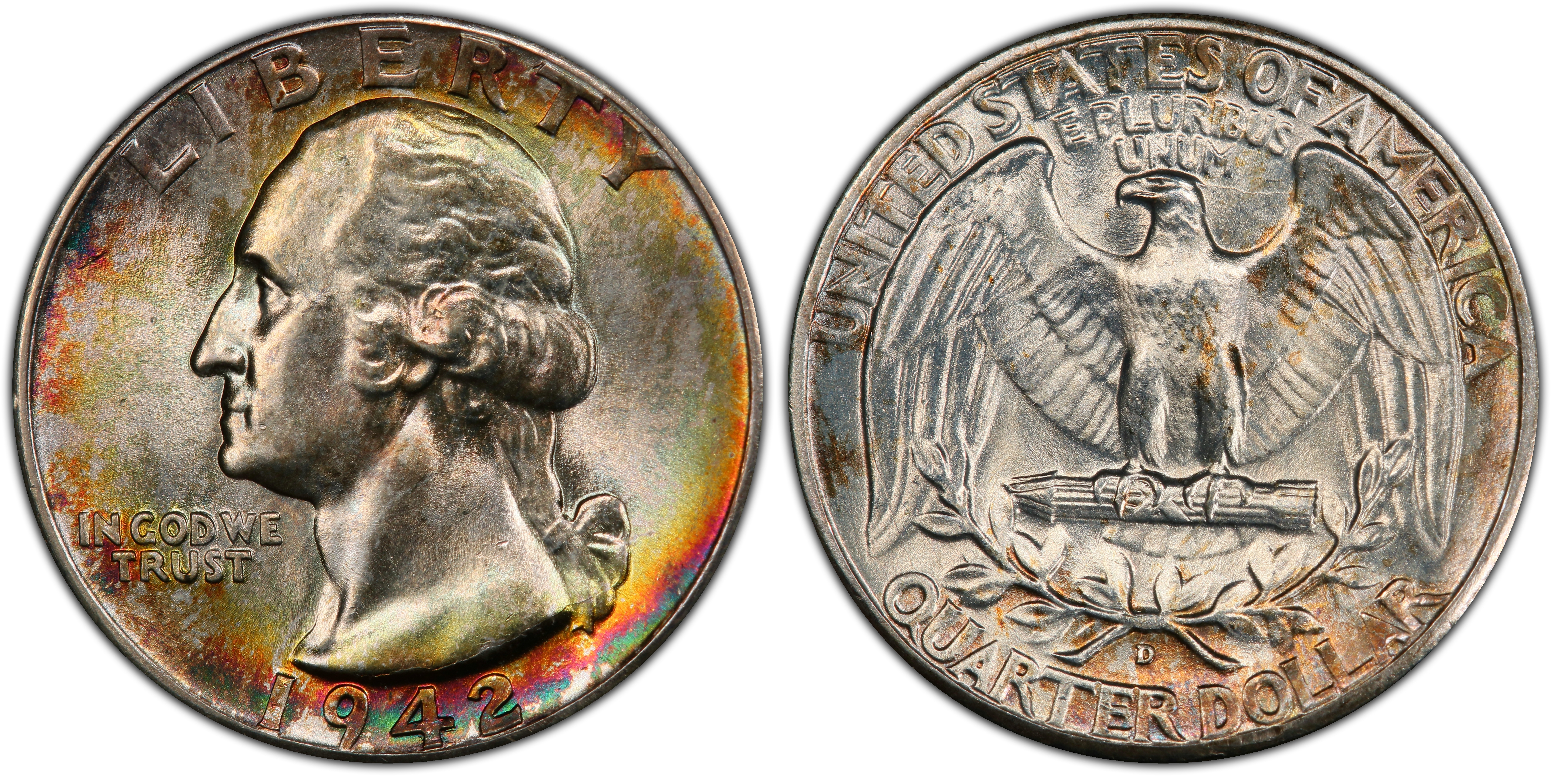 1942-D 25C (Regular Strike) Washington Quarter - PCGS CoinFacts