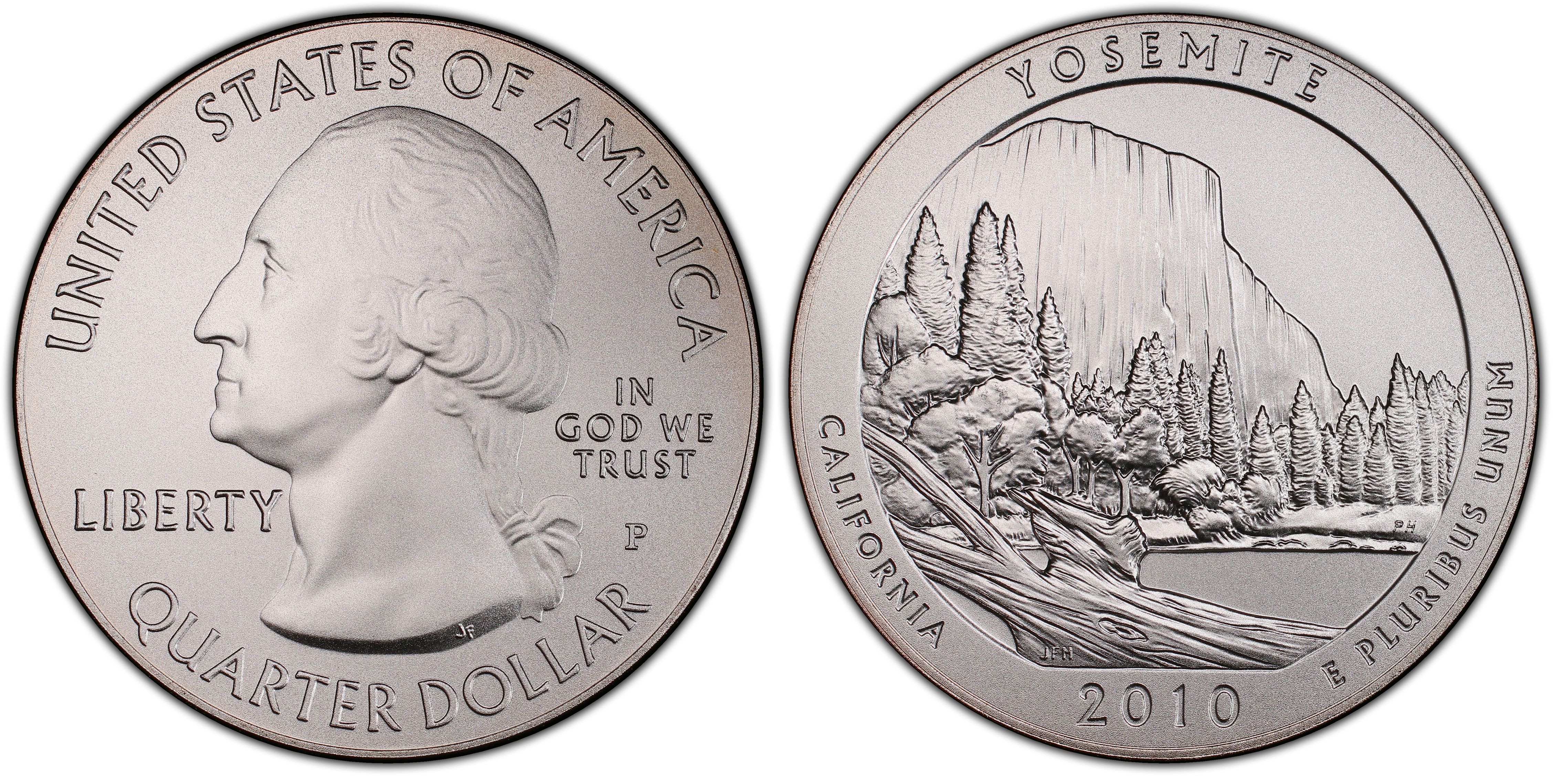 2010 P & D US Mint America the Beautiful Uncirculated 10 Coin Quarter Set 25c