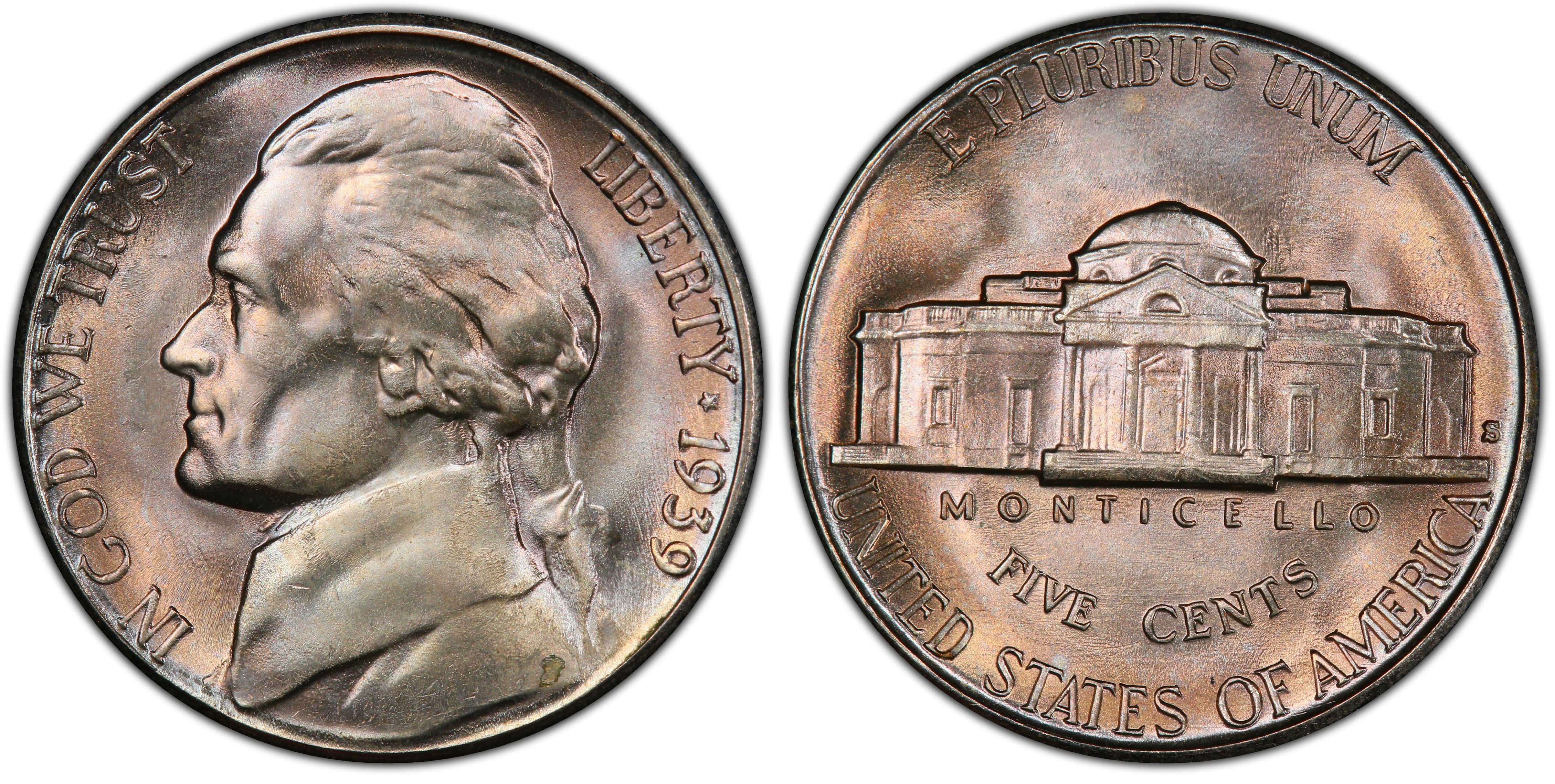 Key date 1939-S Jefferson Nickel 