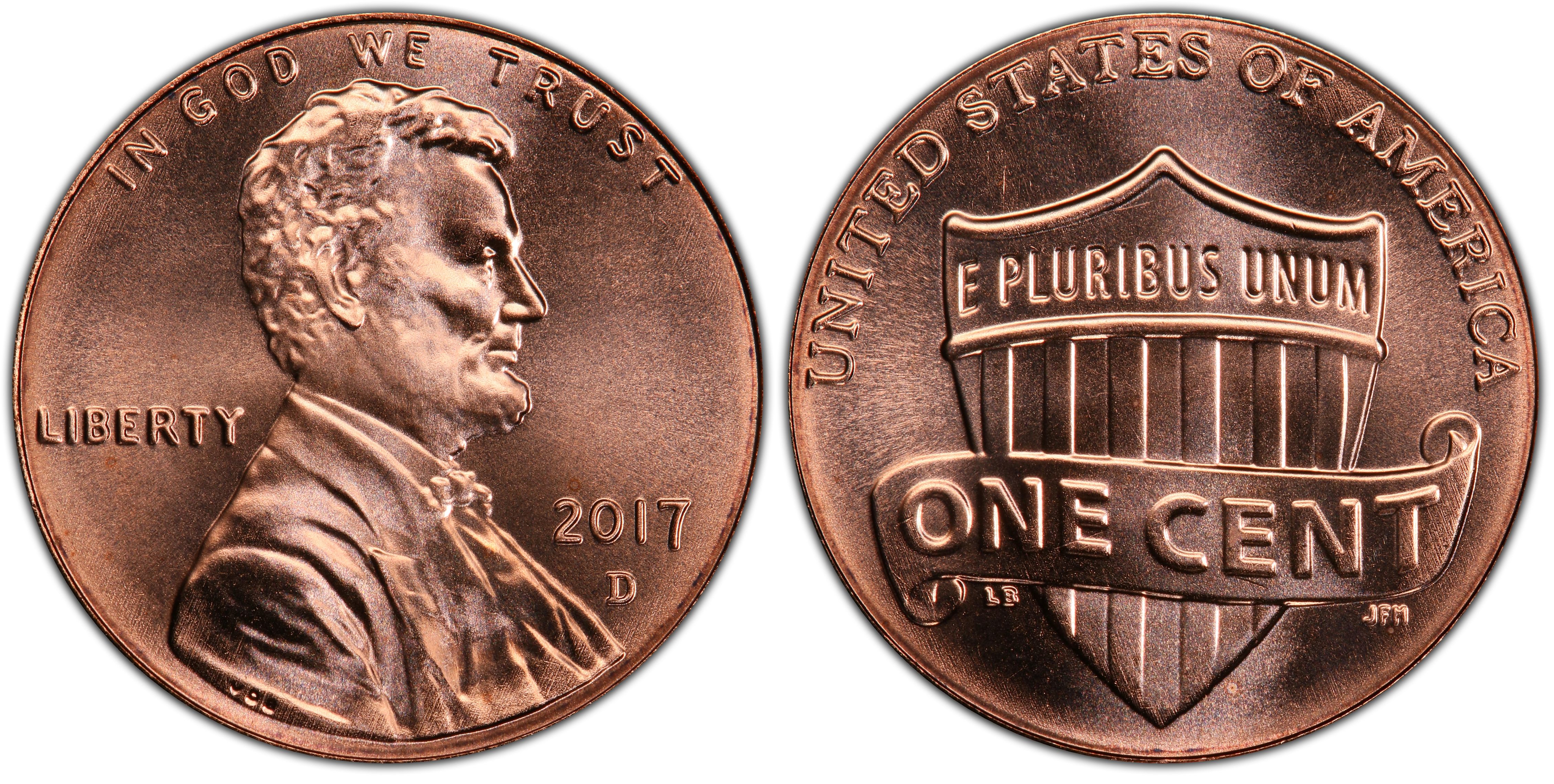 Details about   2017 D Lincoln Shield Cent BU Penny US Coin 