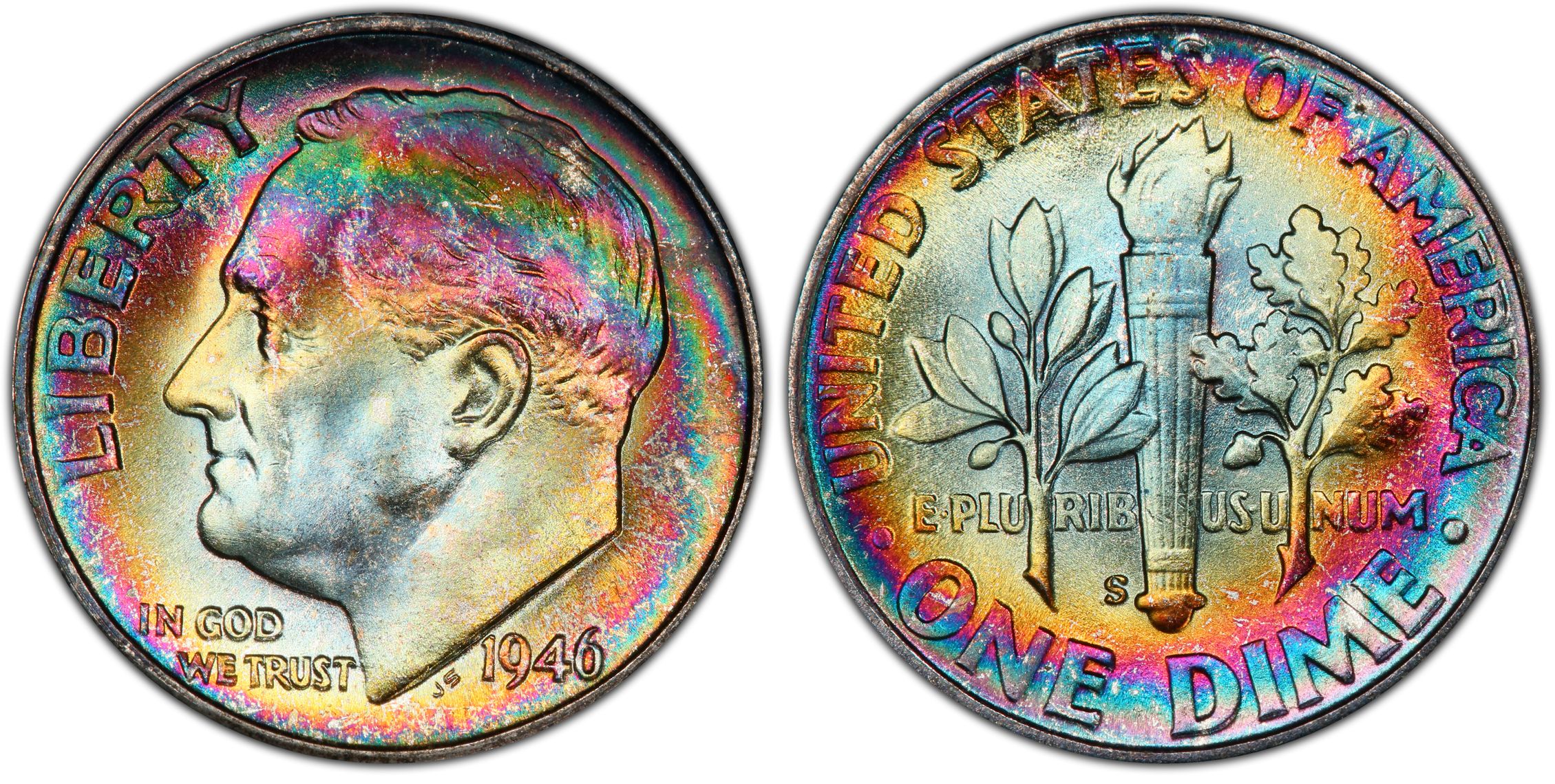 1946-S 10C (Regular Strike) Roosevelt Dime - PCGS CoinFacts