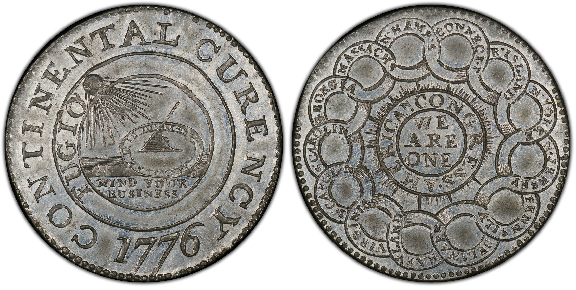 1776 1 Continental Curency Silver Regular Strike Proposed