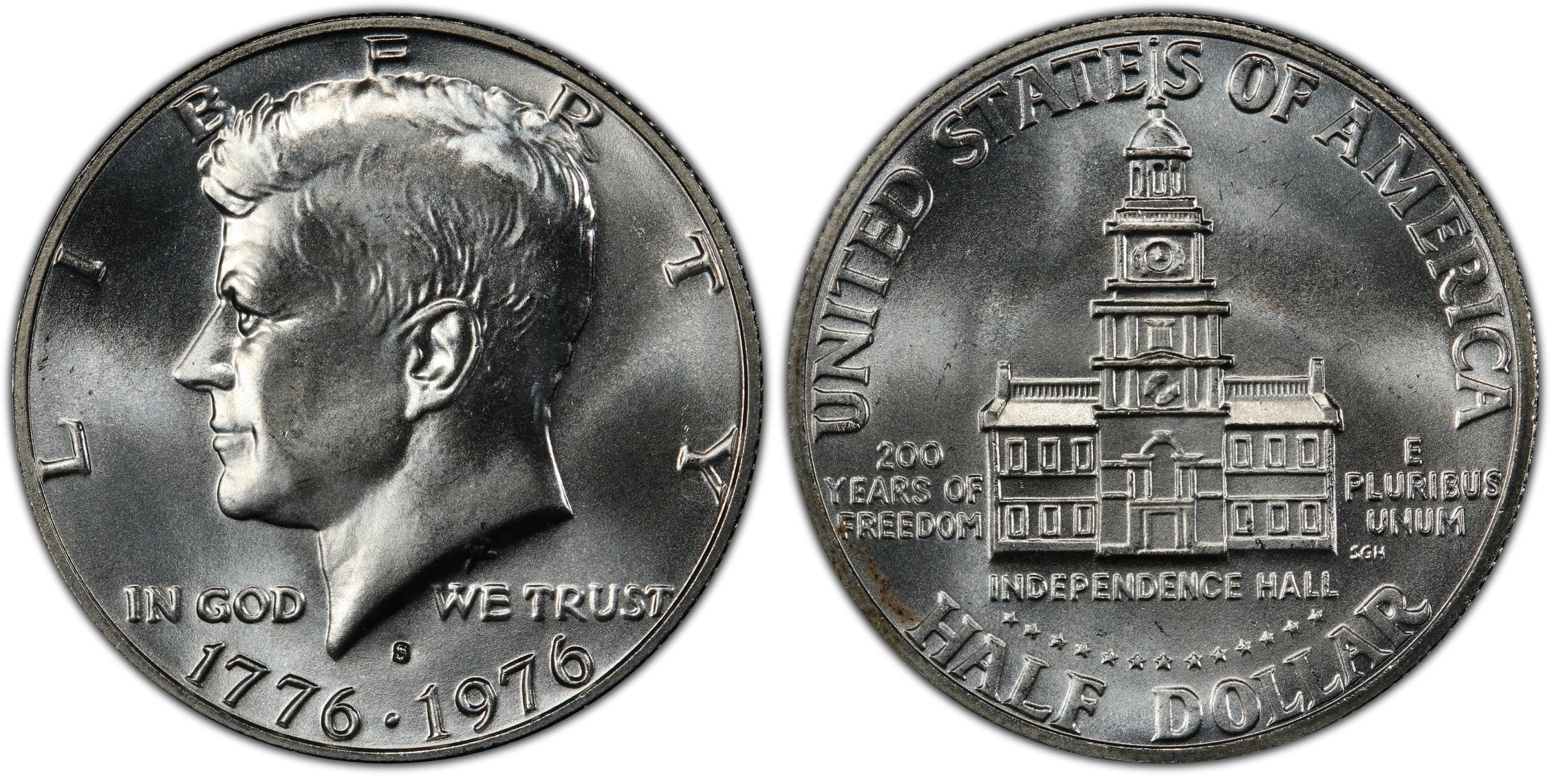 1976-S 50C Silver, DDO FS-101 (Regular Strike) Kennedy Half Dollar