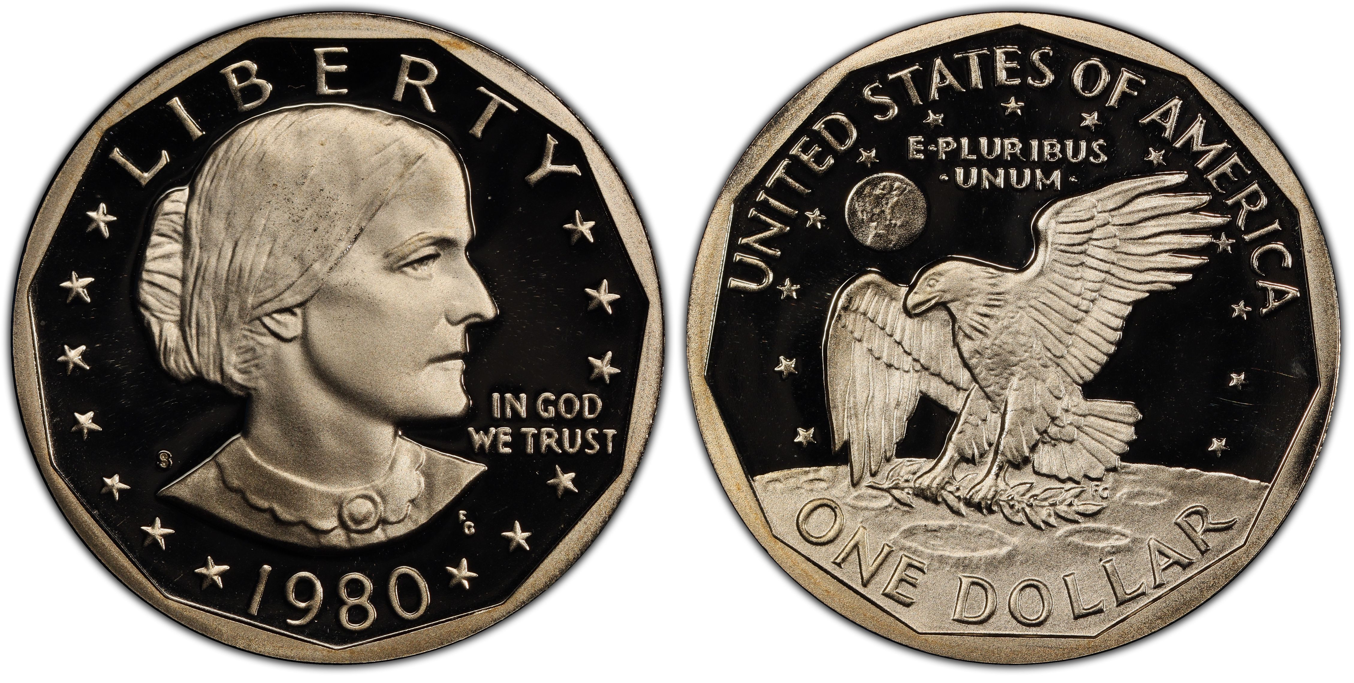 1980-S  Susan B Anthony Dollars Roll 25 Coins