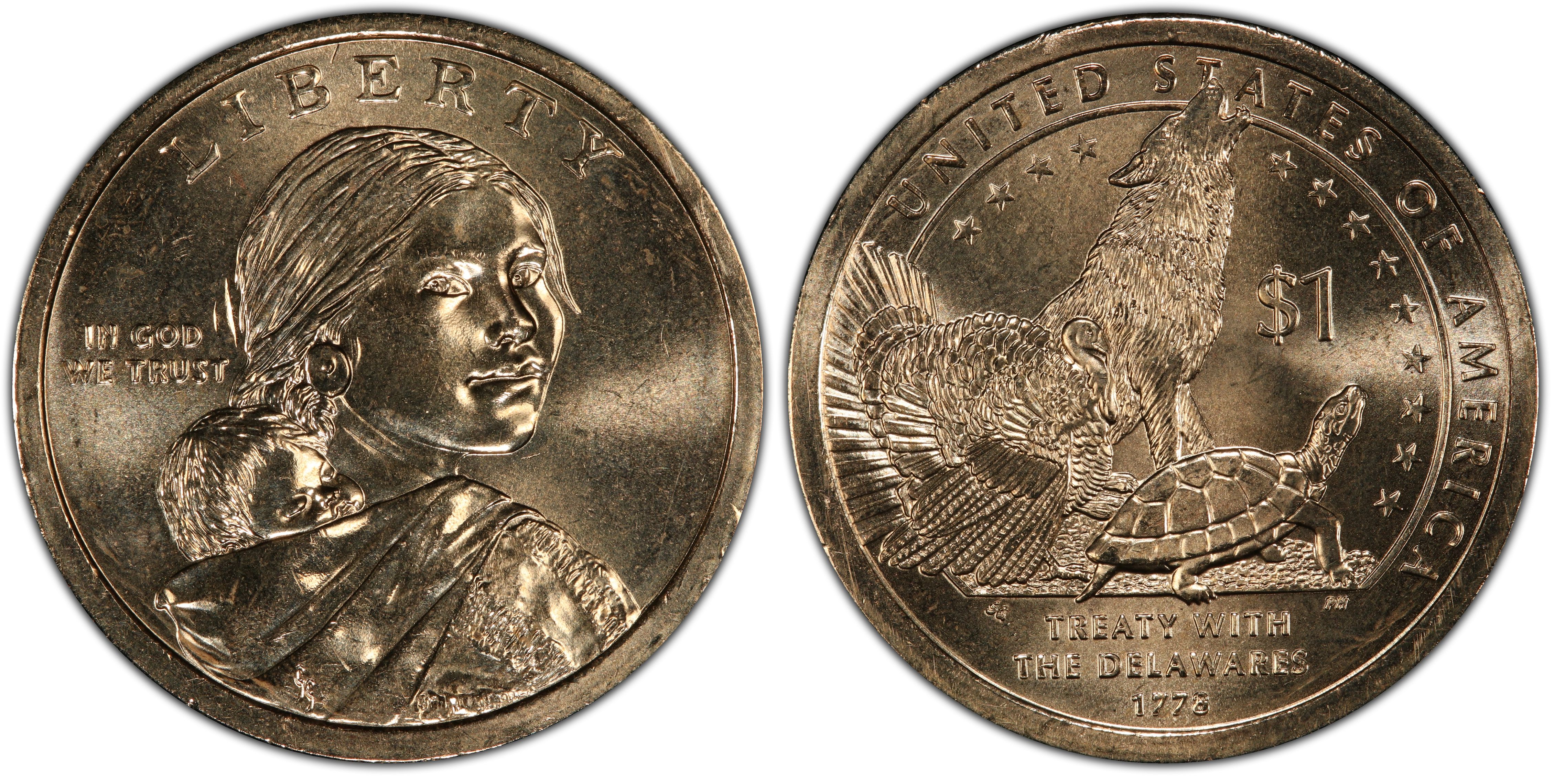 1 Coin 2013 D  GEM BU SACAGAWEA DOLLAR  from  US Mint Rolls 