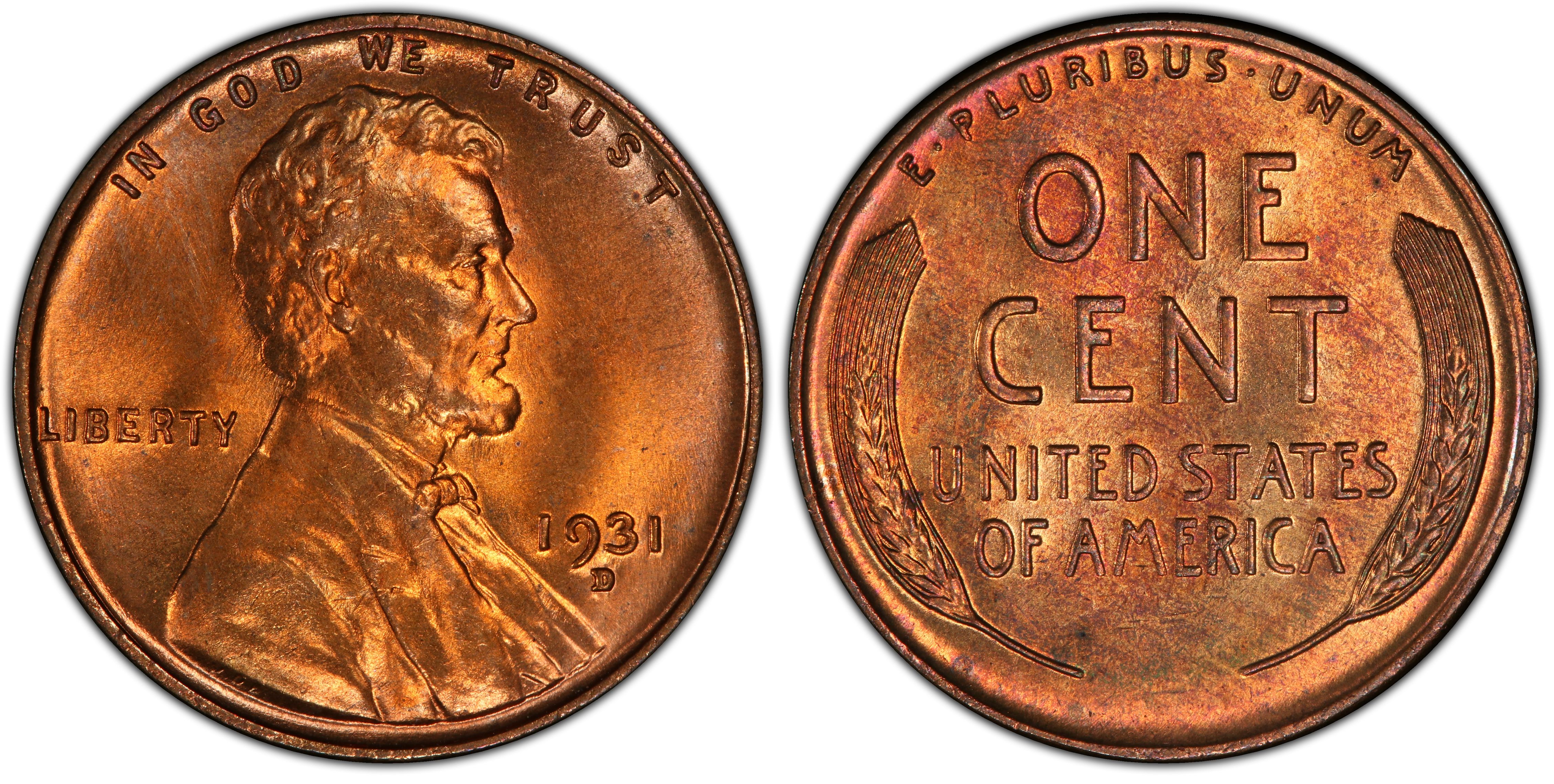 PCGS 1931-P Lincoln Cent MS63BN 