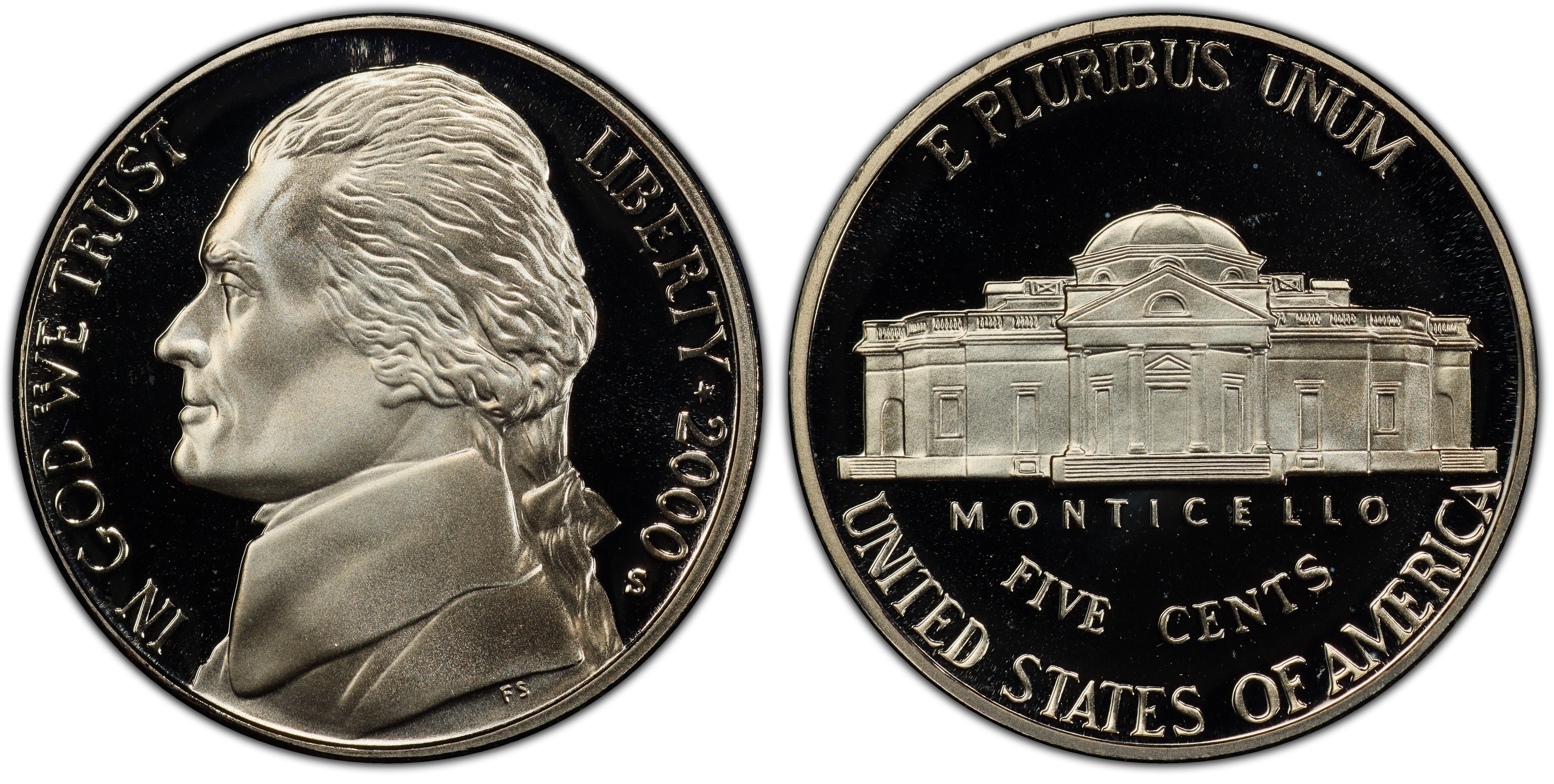 2000-S 5C, DCAM (Proof) Jefferson Nickel - PCGS CoinFacts