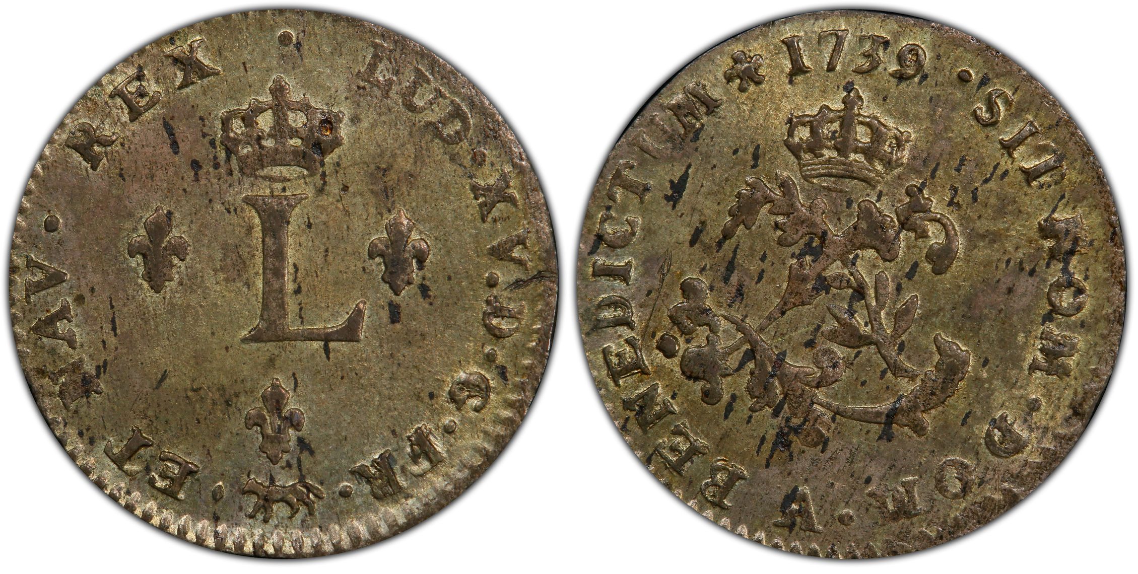 1739-A Sou M (Regular Strike) French Colonies - PCGS CoinFacts