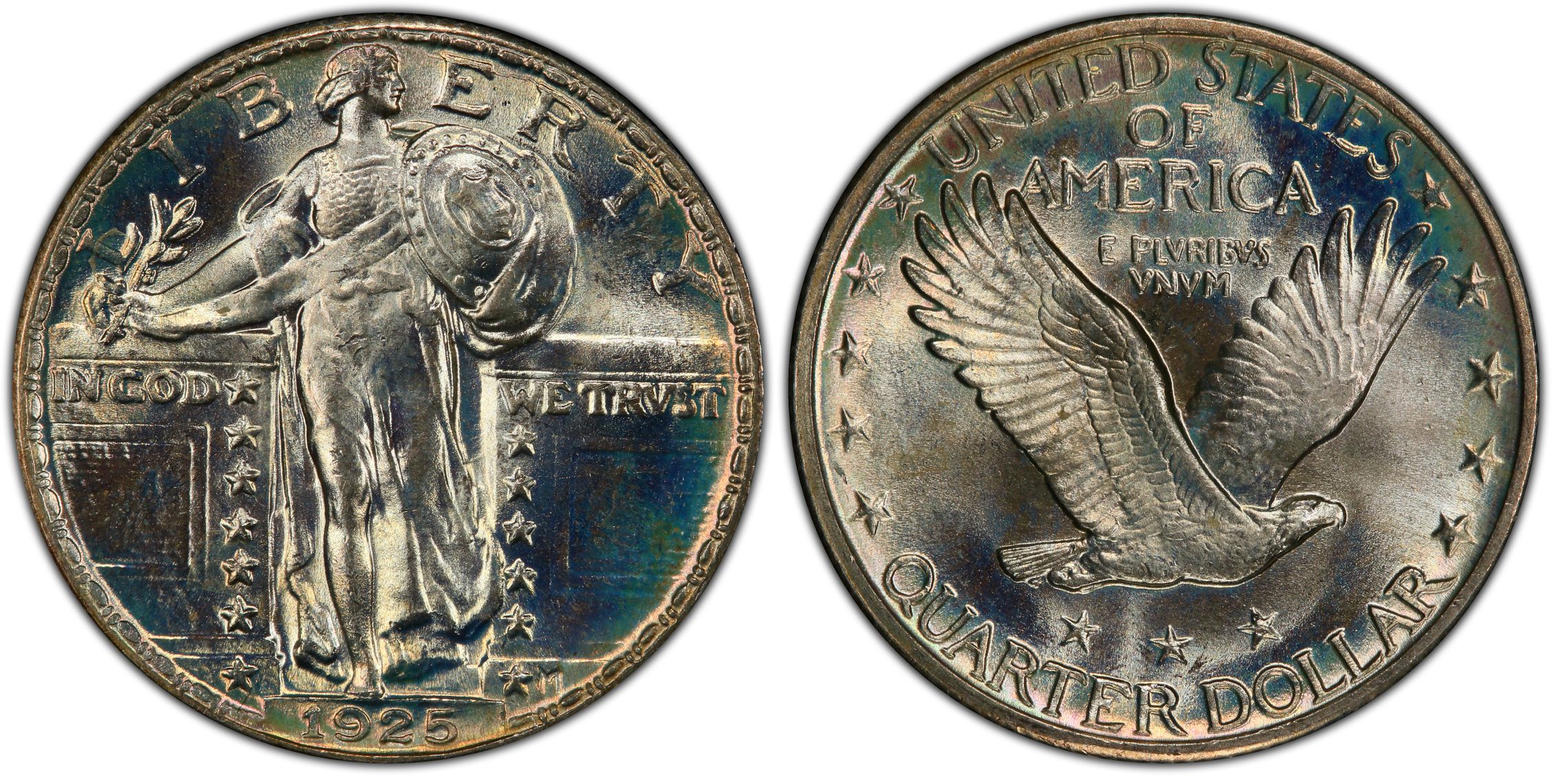 1925 25C Regular Strike Standing Liberty Quarter PCGS CoinFacts