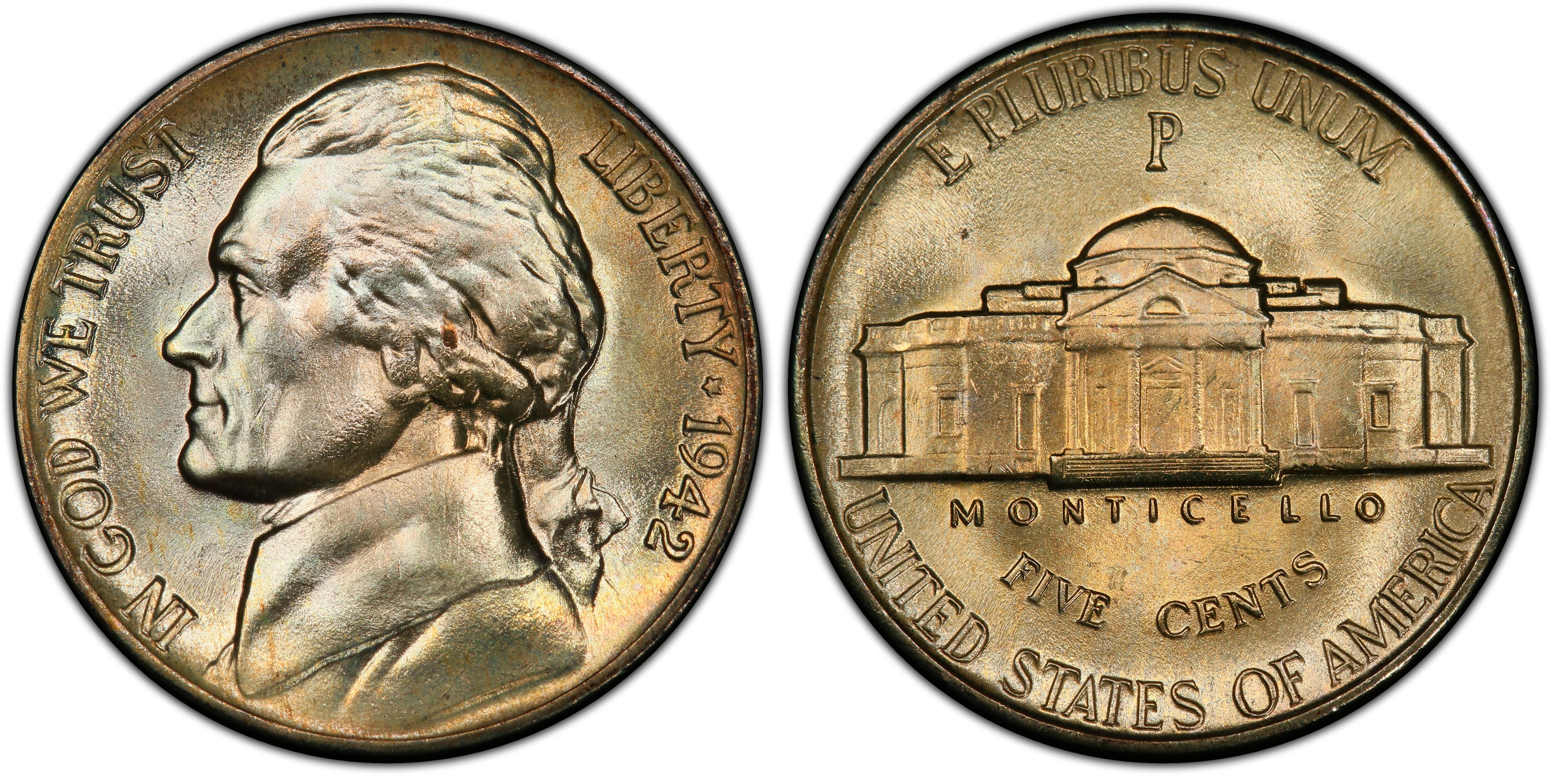 1972-D Denver Jefferson Uncirculated Business Strike Five Cent Coin! 