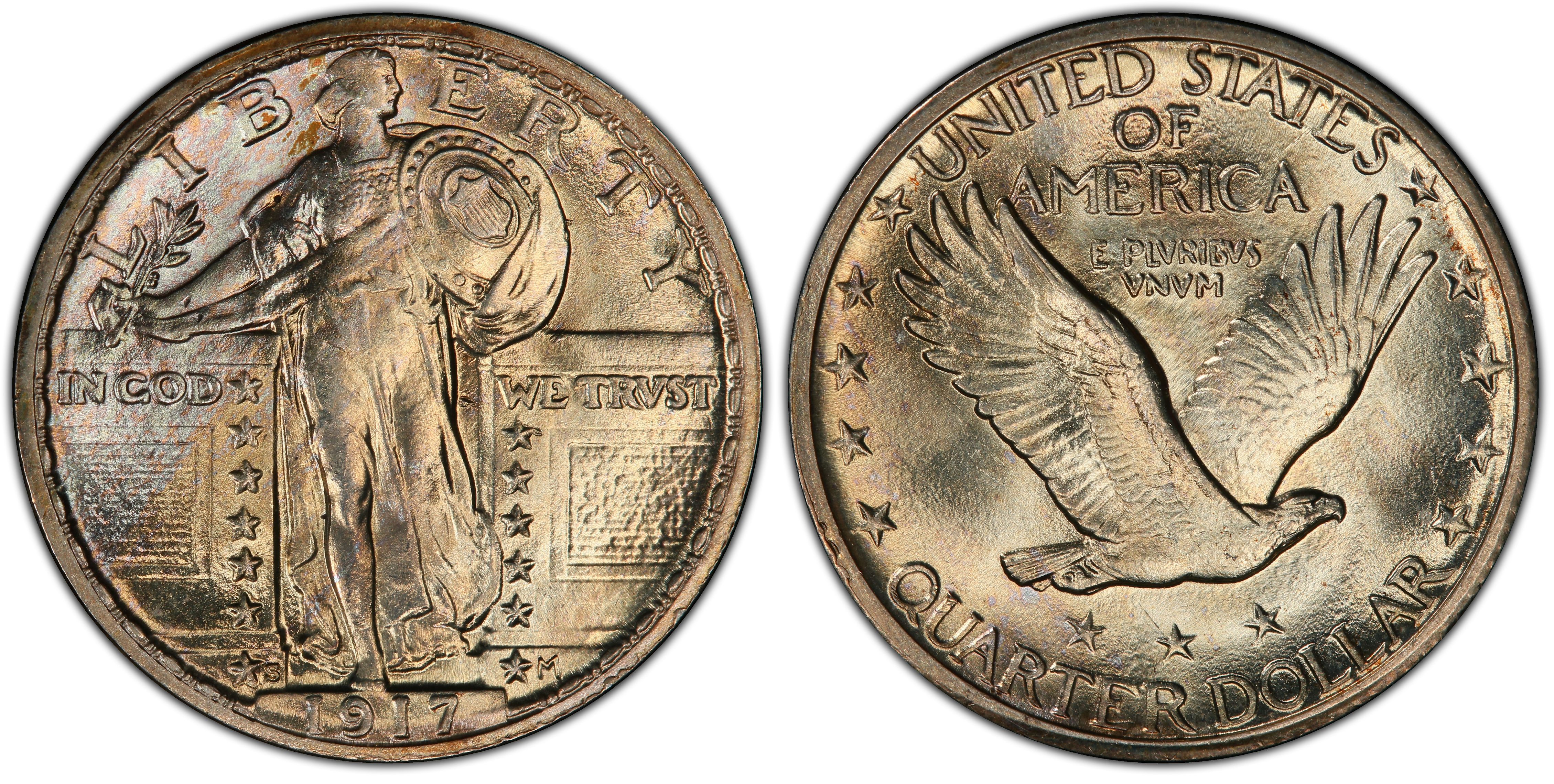 1917-S 25C Type 2 (Regular Strike) Standing Liberty Quarter - PCGS