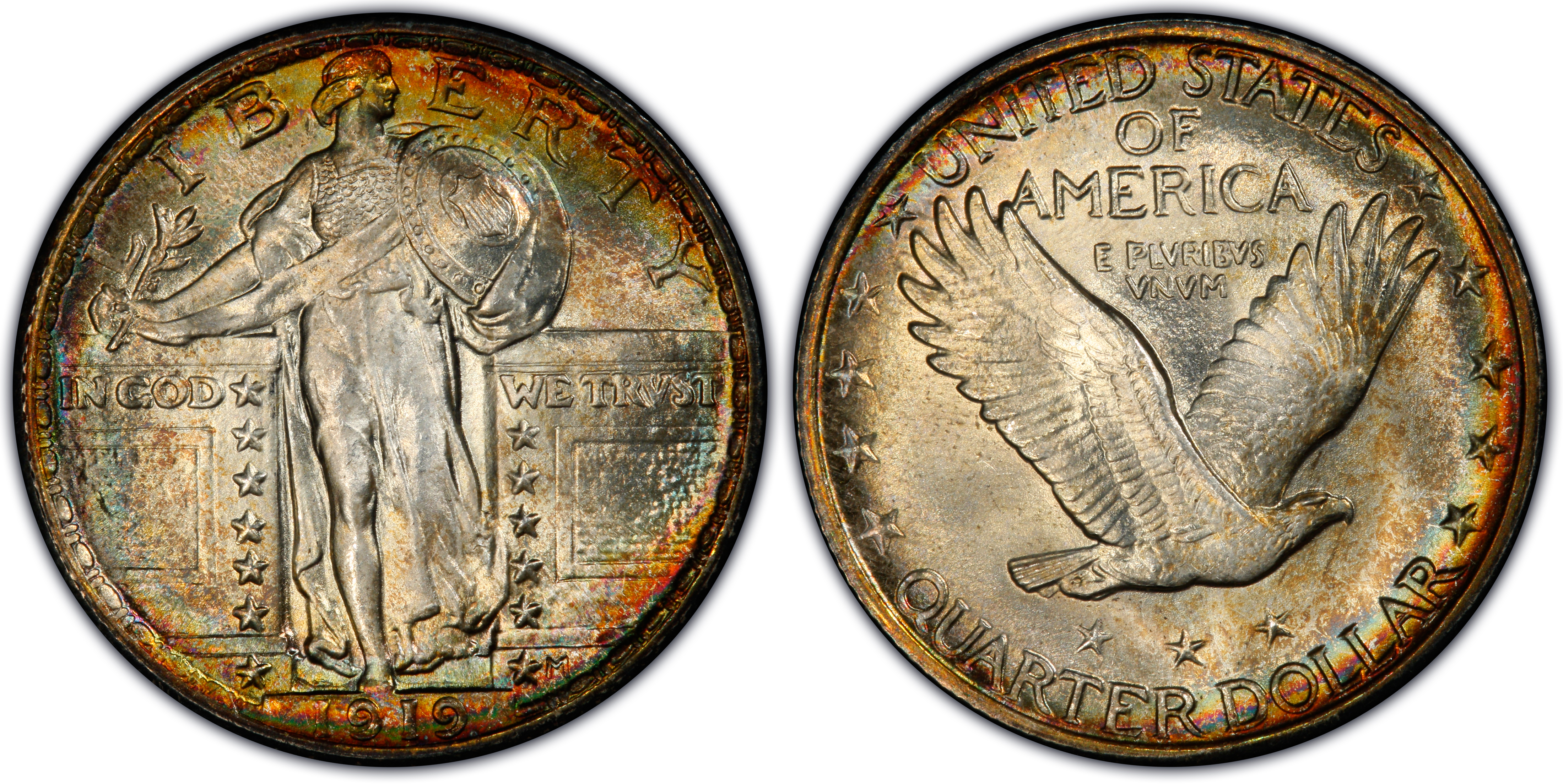 1919 25C (Regular Strike) Standing Liberty Quarter - PCGS CoinFacts