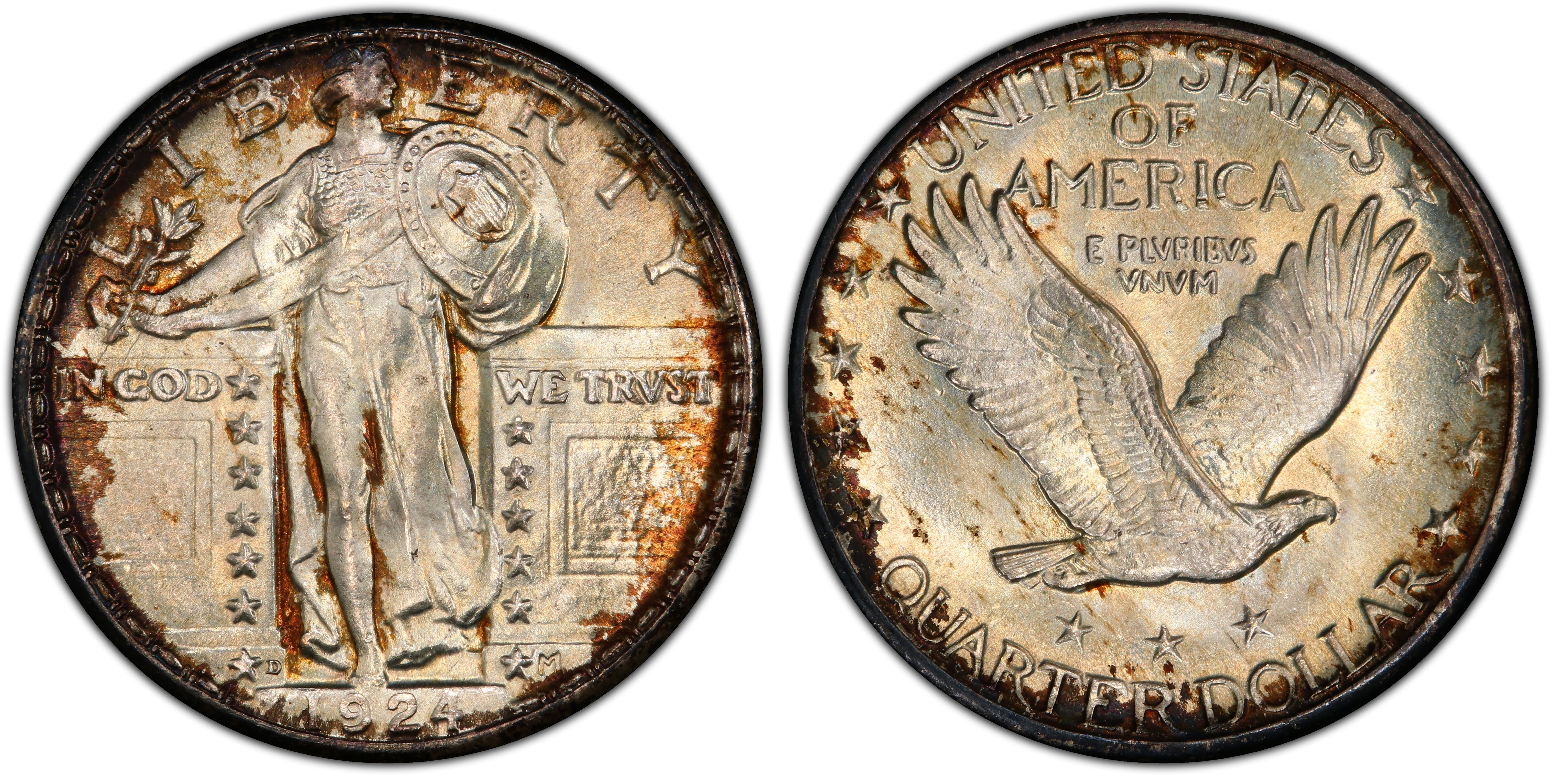 1924-D 25C (Regular Strike) Standing Liberty Quarter - PCGS CoinFacts