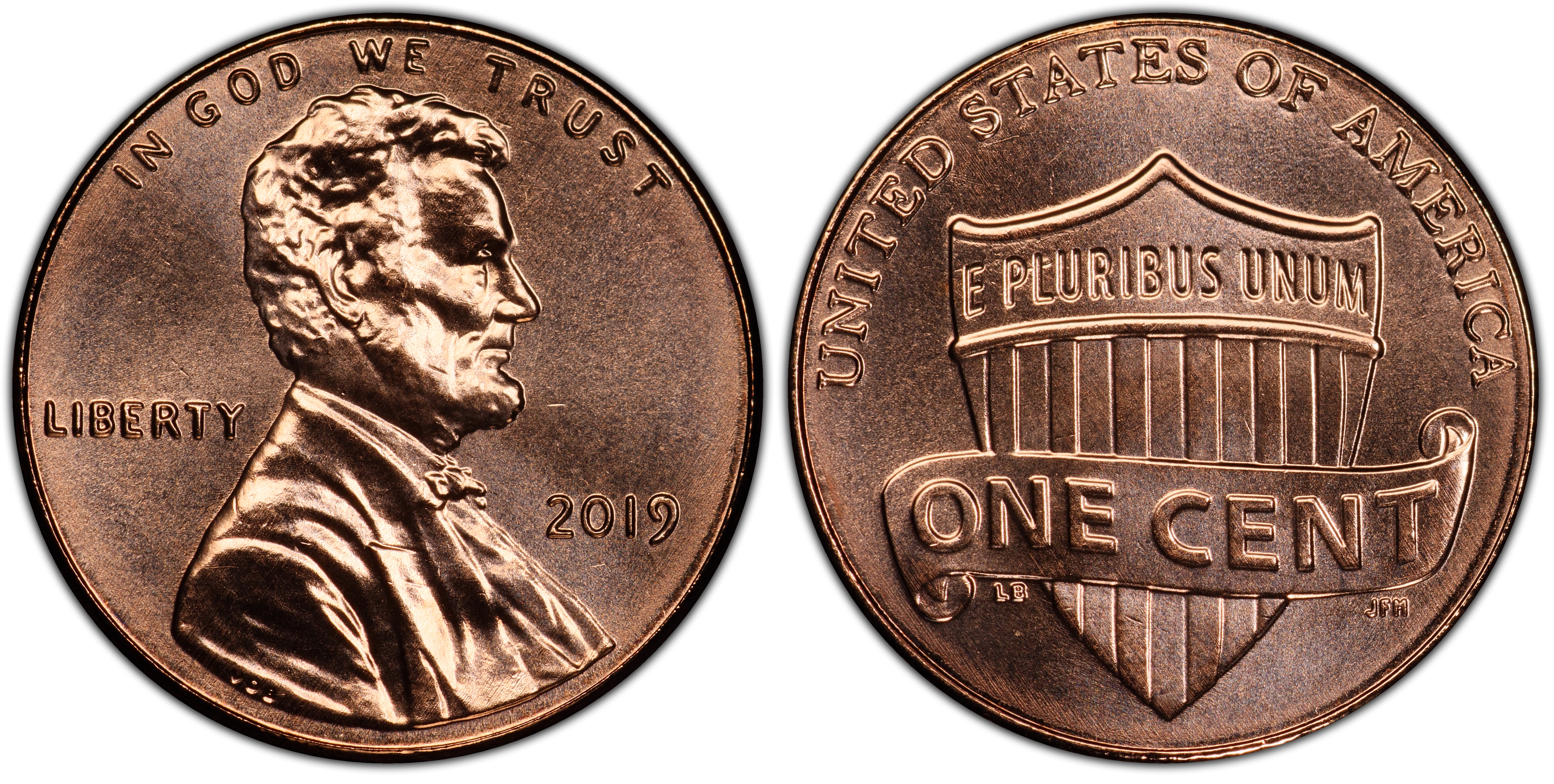 2019 1C Shield, RD (Regular Strike) Lincoln Cent (Modern) - PCGS CoinFacts