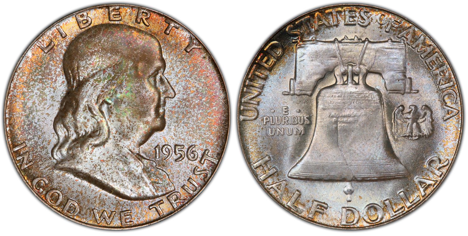 1956 50C (Regular Strike) Franklin Half Dollar - PCGS CoinFacts