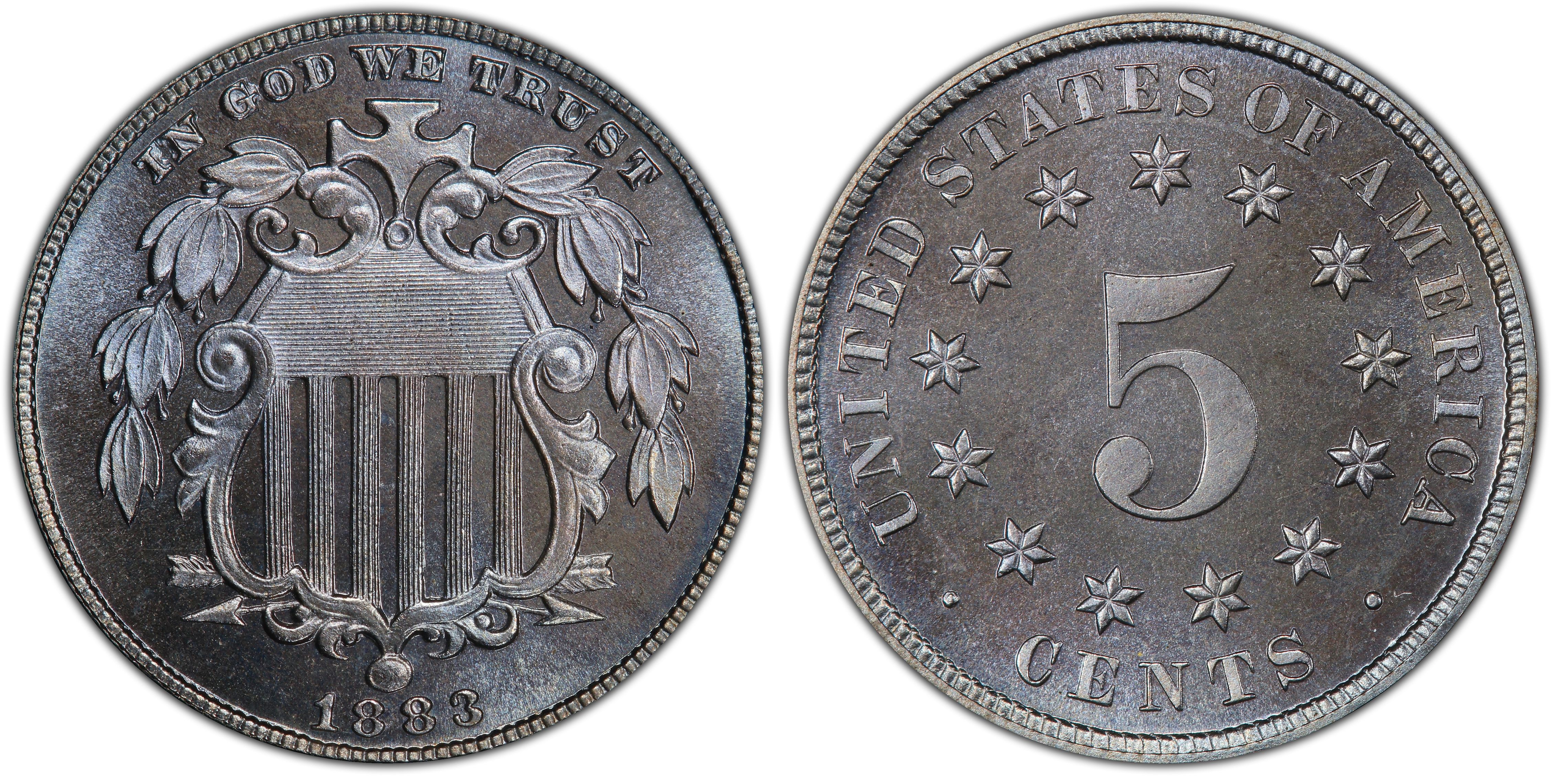 1883 5C Shield (Proof) Shield Nickel - PCGS CoinFacts