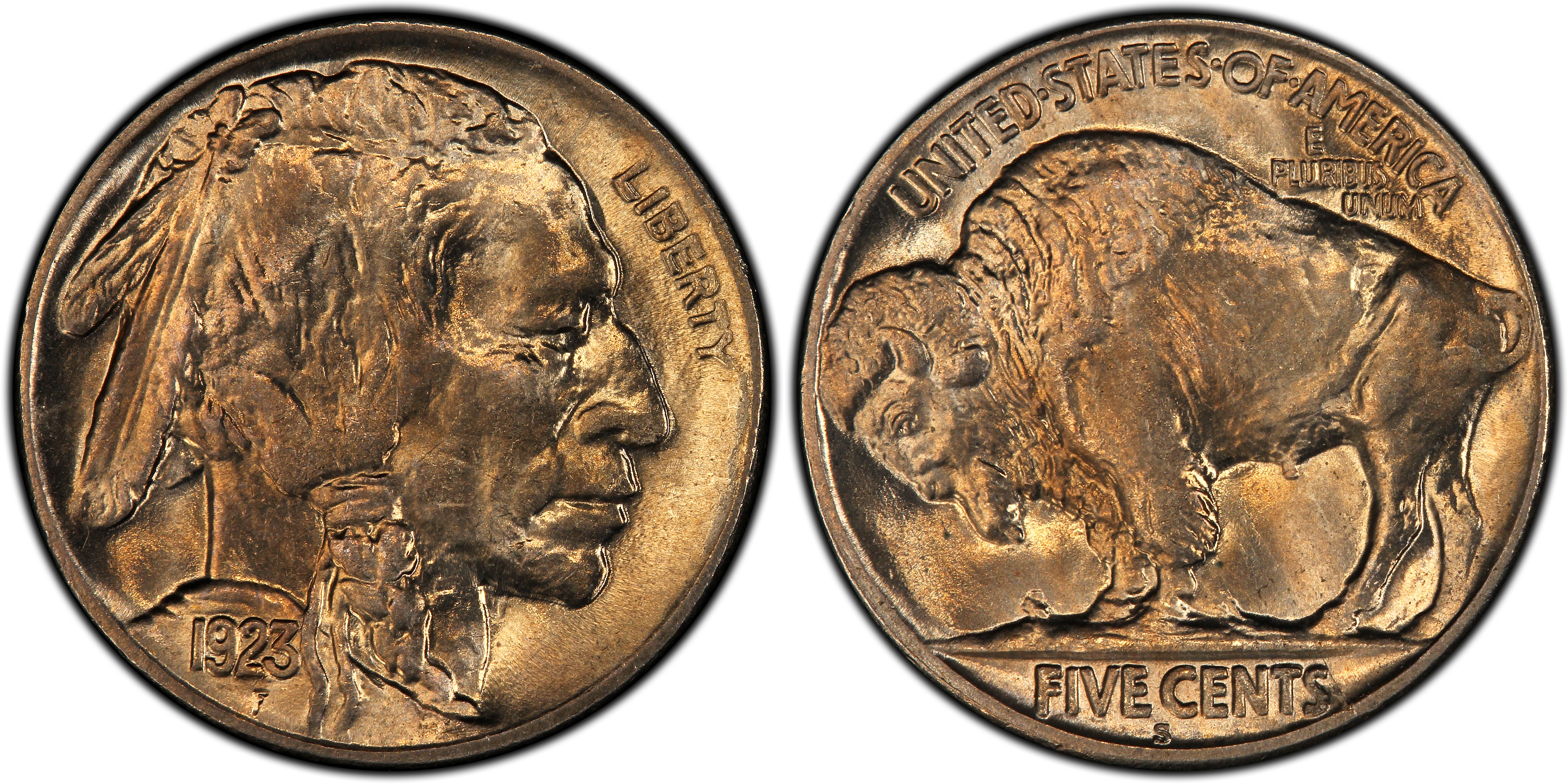 1923 S 5C Regular Strike Buffalo Nickel PCGS CoinFacts