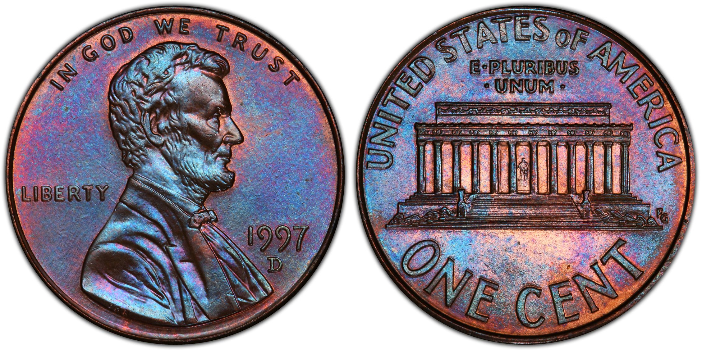 1997 D 1C BN Regular Strike Lincoln Cent Modern PCGS CoinFacts 1997-d-1c-bn-regular-strike-lincoln-cent-modern-pcgs-coinfacts