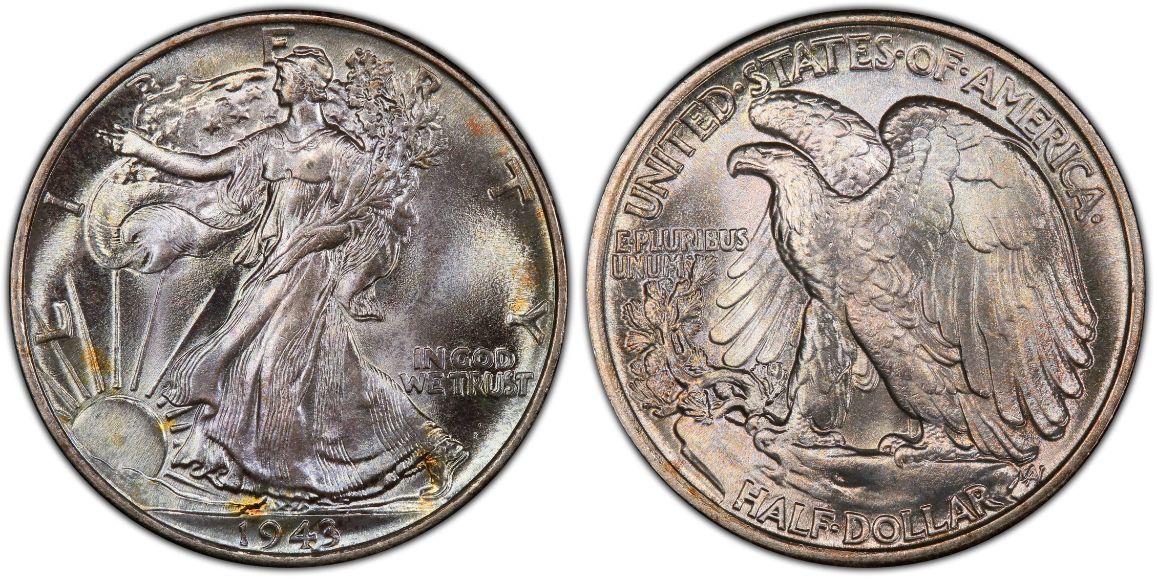 1943 50C (Regular Strike) Walking Liberty Half Dollar - PCGS CoinFacts