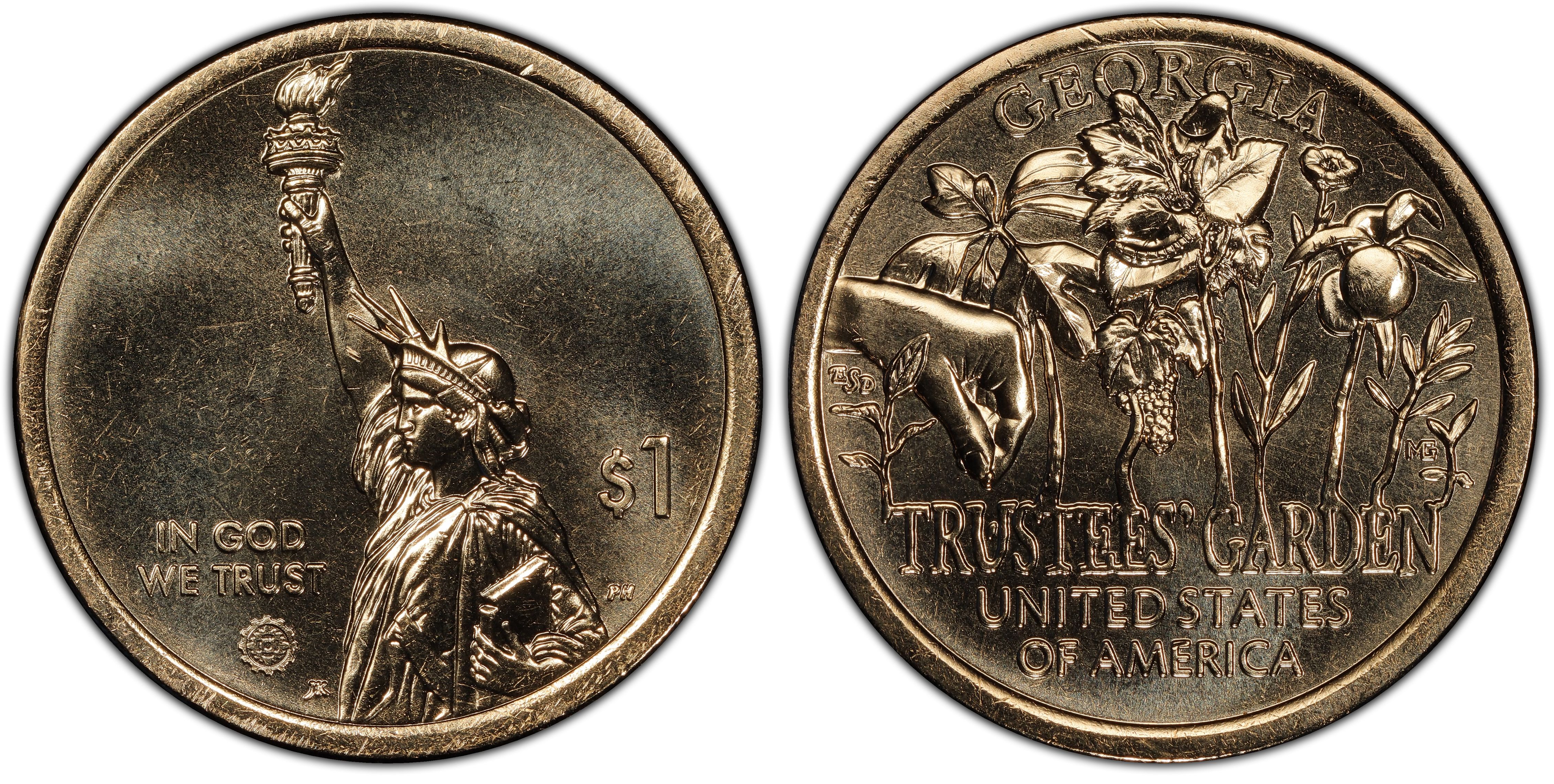 Georgia - Trustees’ Garden Details about   American Innovation Dollar 2019 Commemorative Coin 
