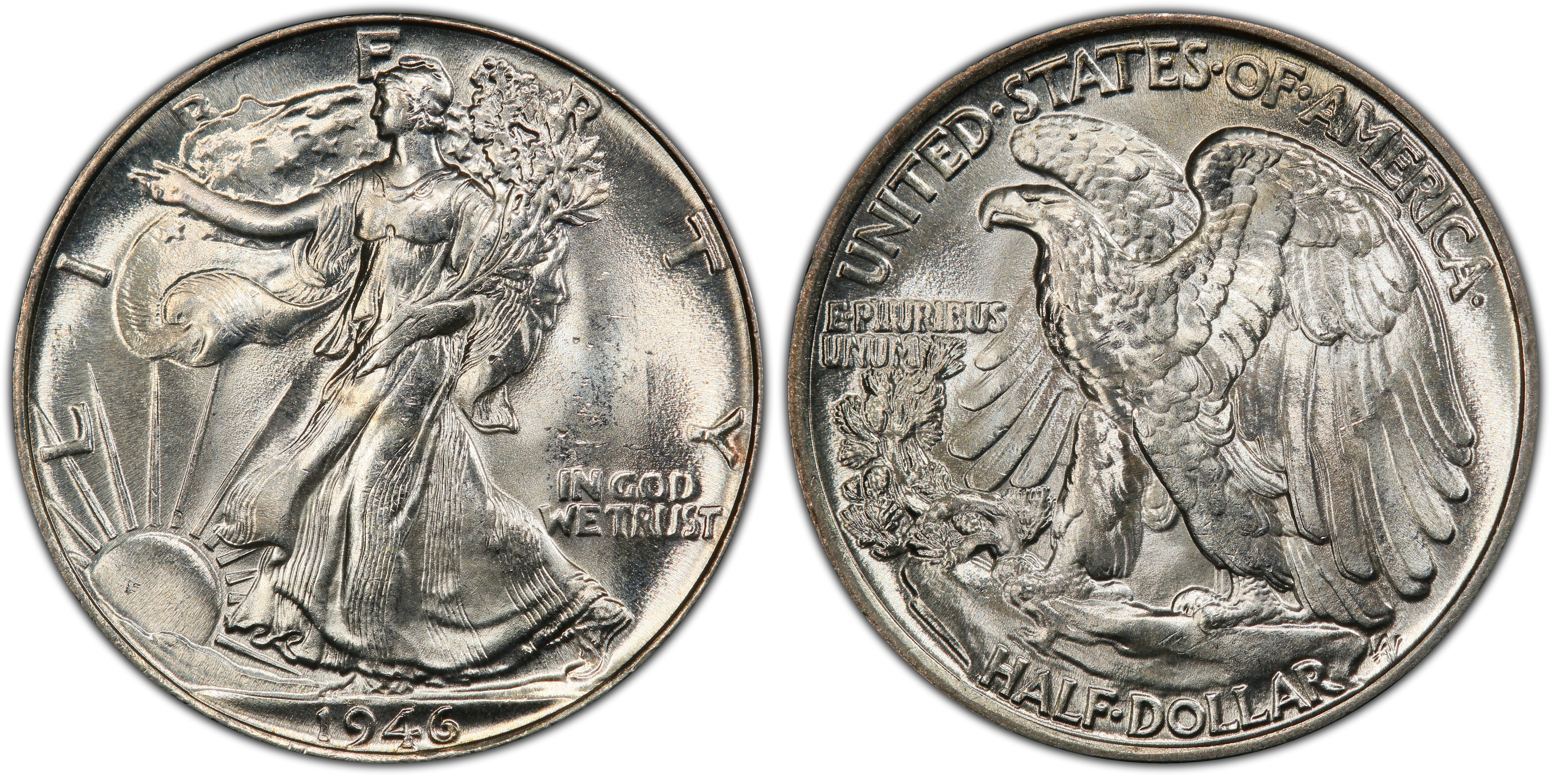 1946 50C DDR FS-801 (011) (Regular Strike) Walking Liberty Half