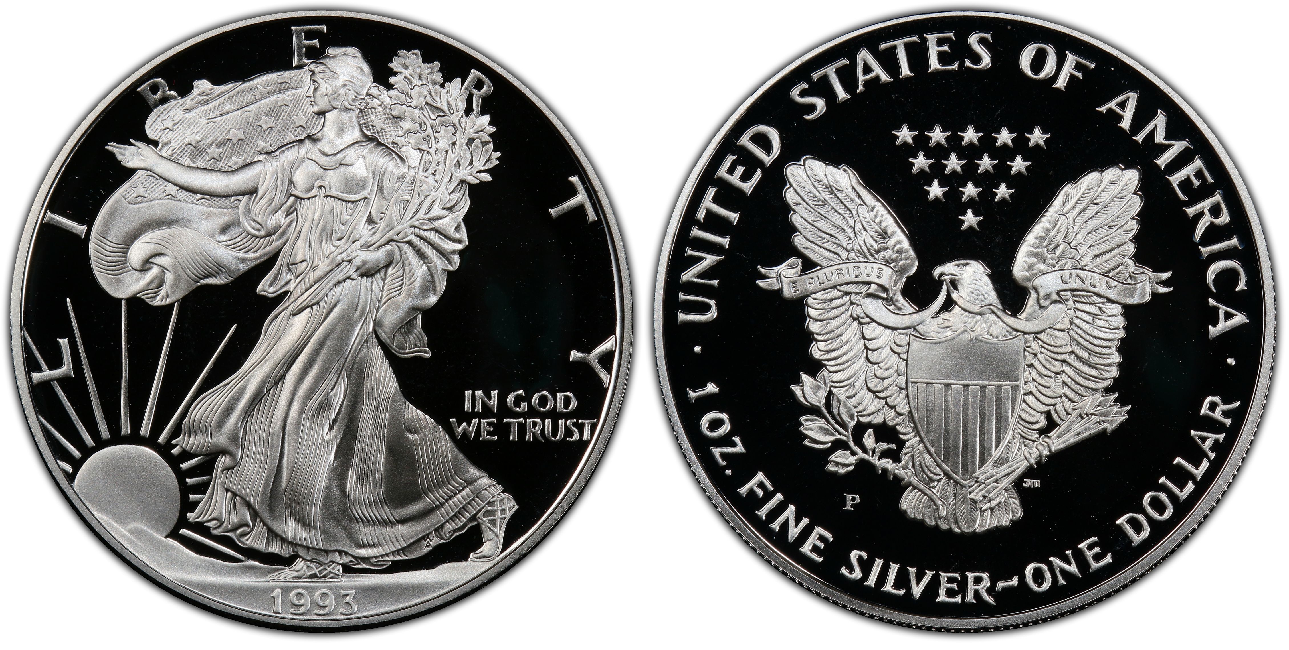 NO COIN 1993 P PROOF SILVER EAGLE BOX/COA OGP ONLY BUY 2 GET 1 FREE! 