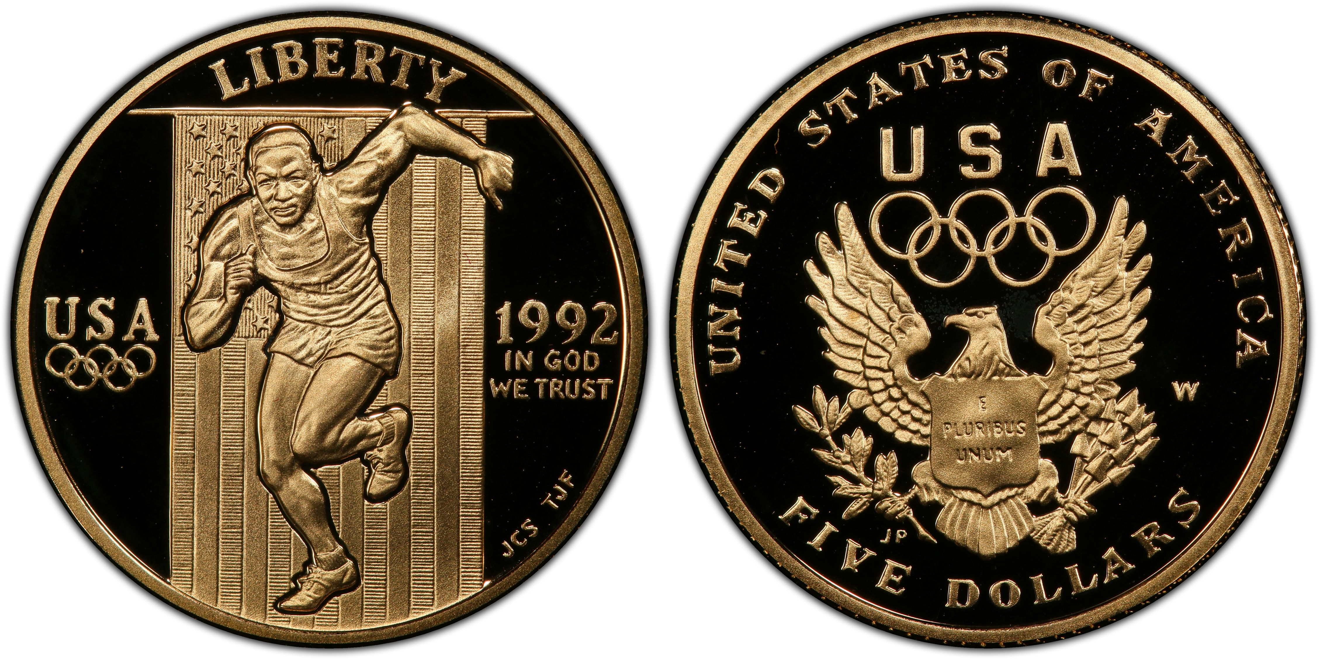 1992-W $5 Olympic, DCAM (Proof) Modern Gold Commemorative - PCGS