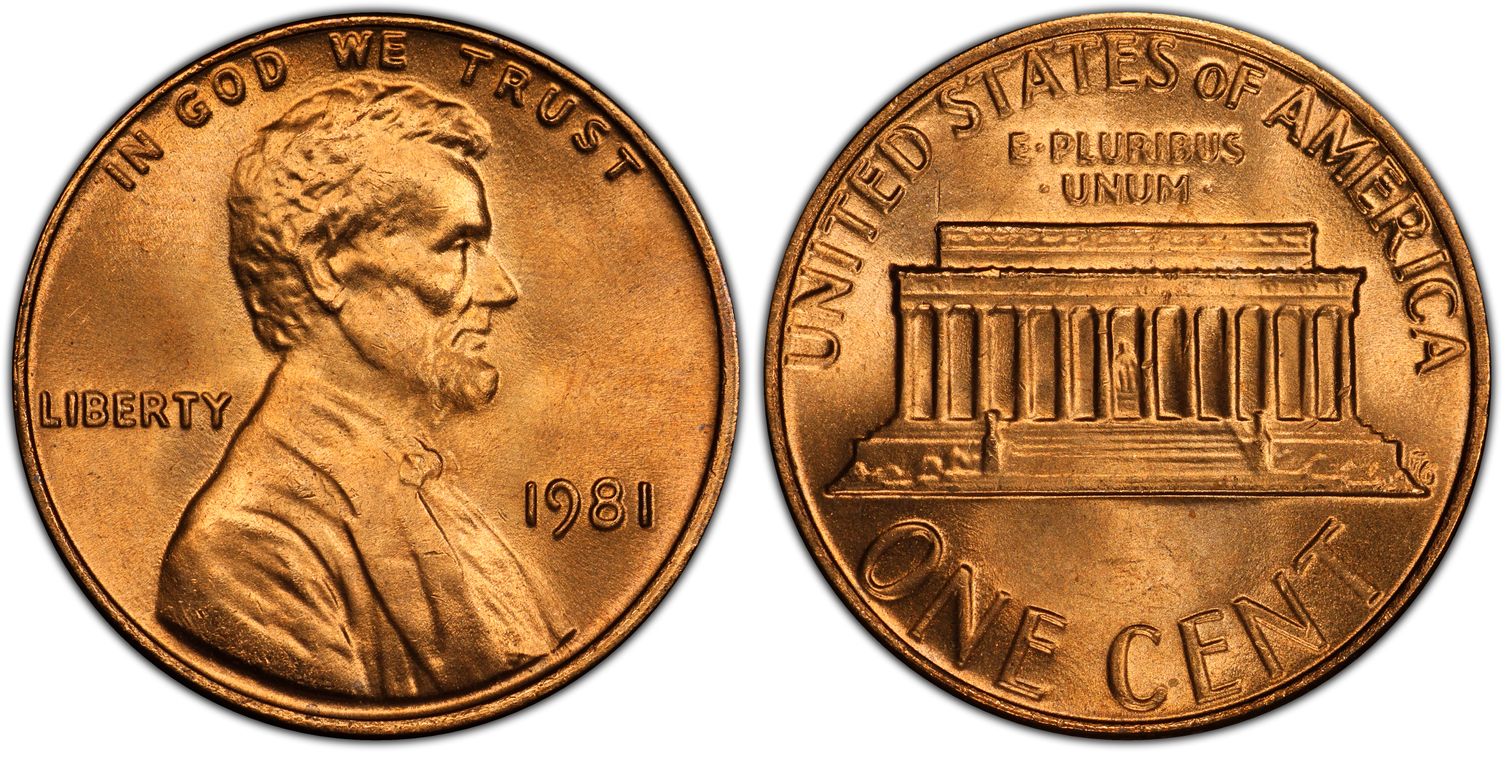 1981 1C, RD (Regular Strike) Lincoln Cent (Modern) - PCGS CoinFacts