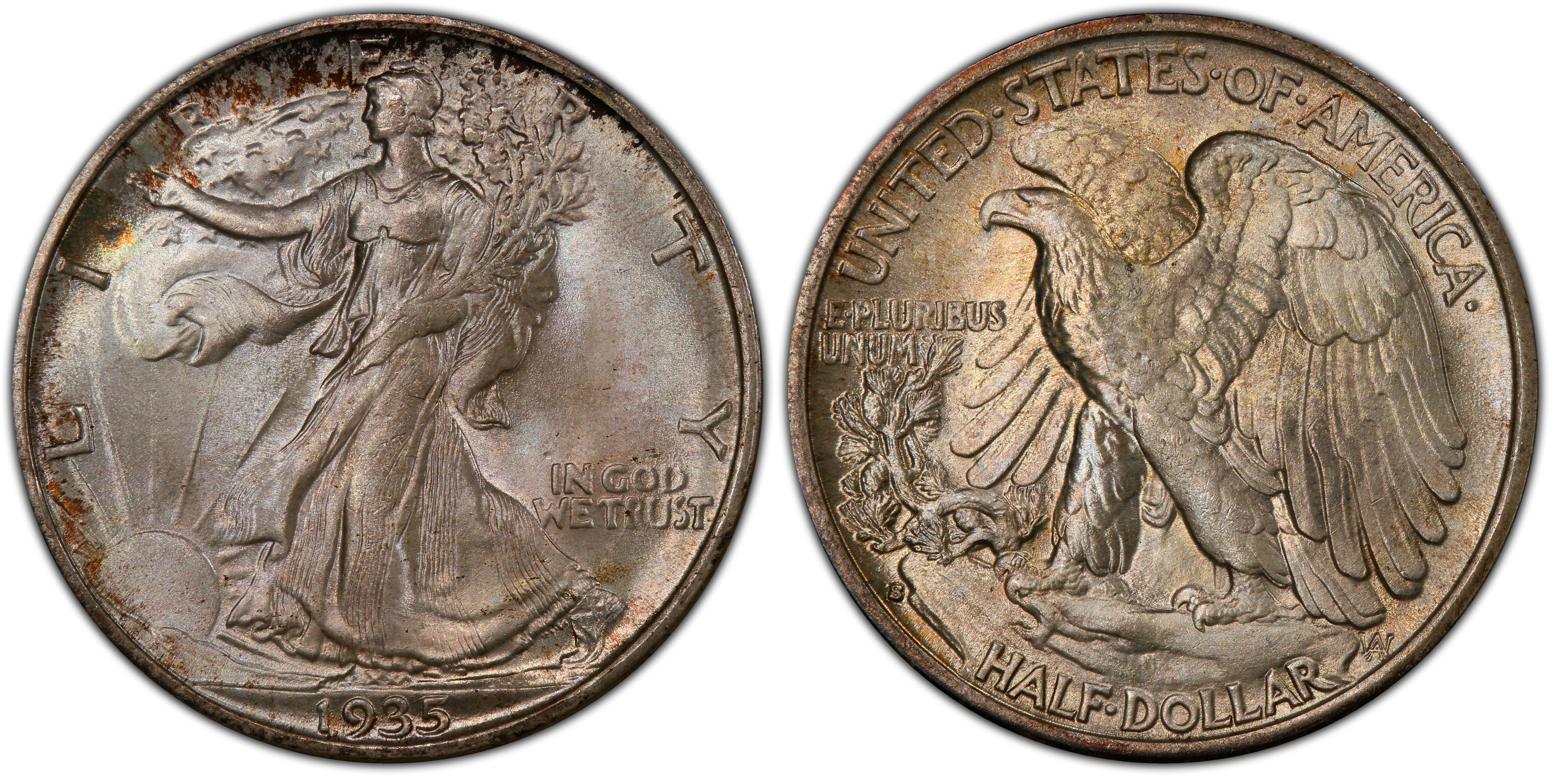 1935-S 50C (Regular Strike) Walking Liberty Half Dollar - PCGS