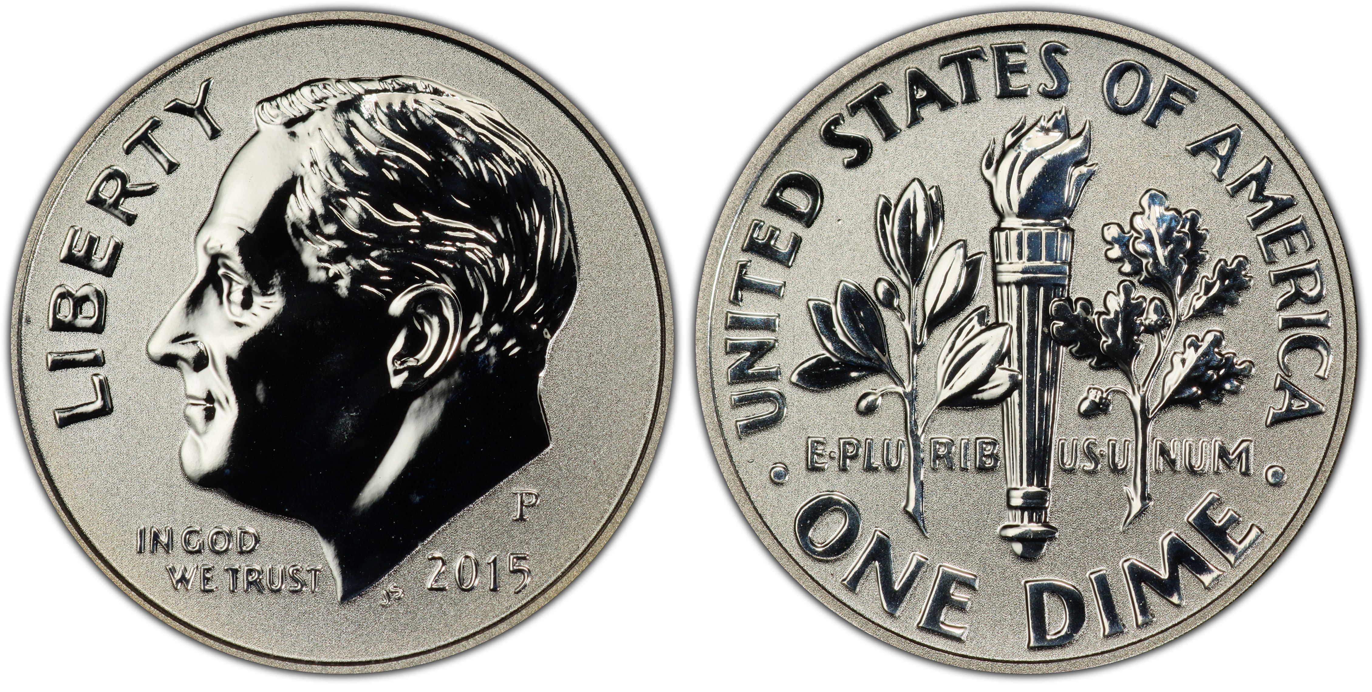 2015 P and D 2 Coin Roosevelt Dime Set 
