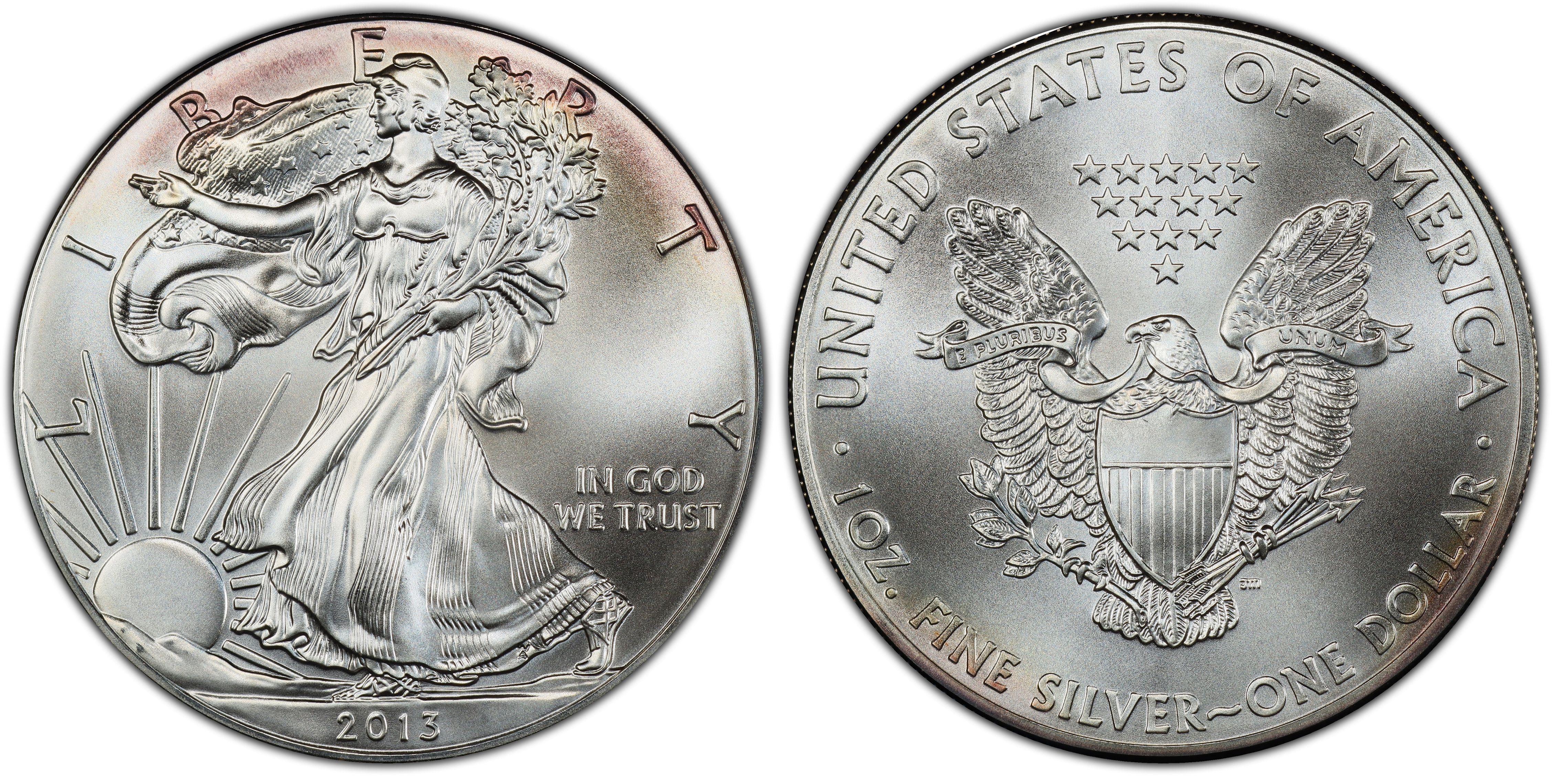 2013 $1 Silver Eagle (Regular Strike) Silver Eagles - PCGS CoinFacts