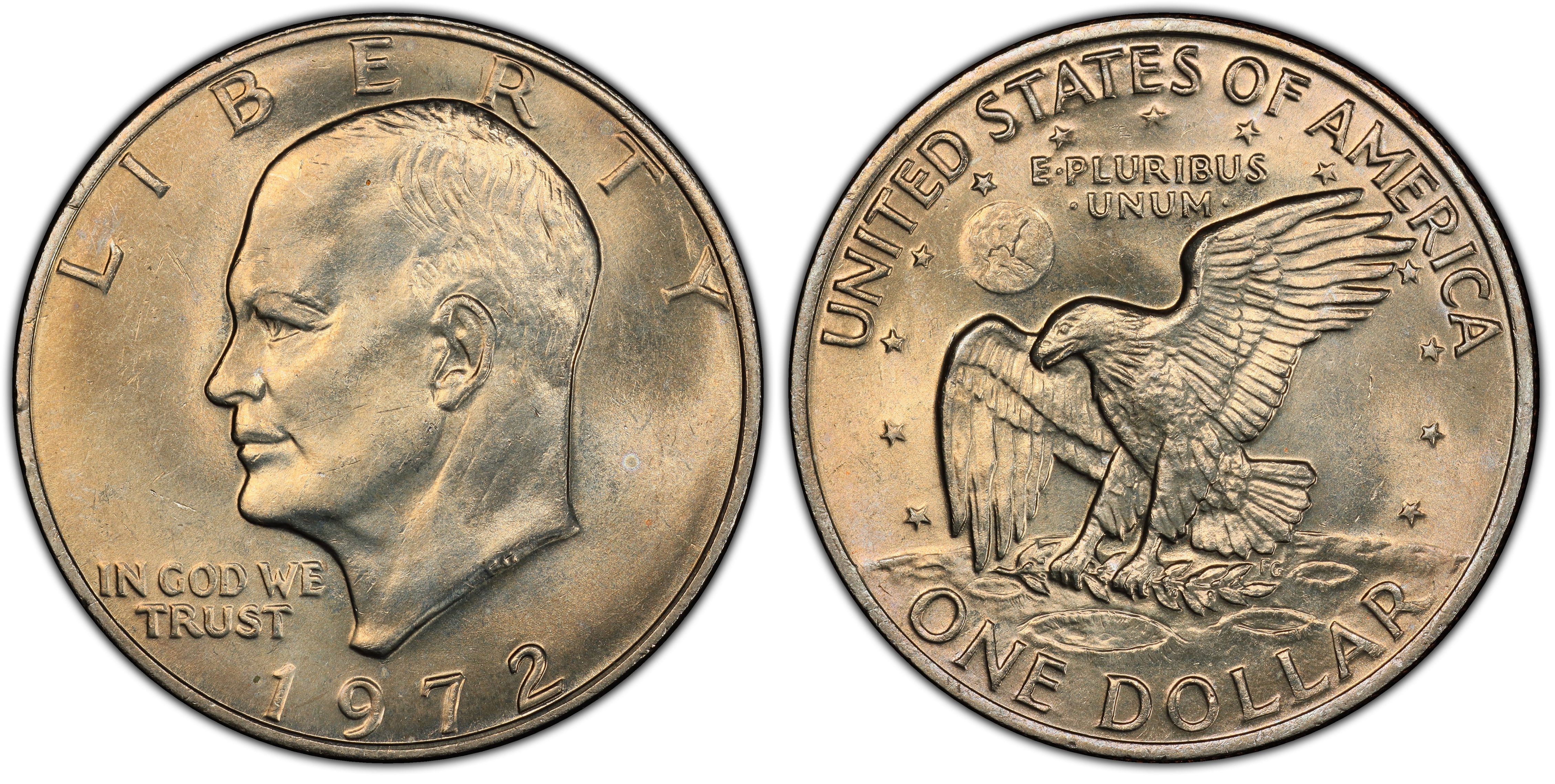 1972 $1 Type 2 FS-901 (Regular Strike) Ike Dollar - PCGS CoinFacts