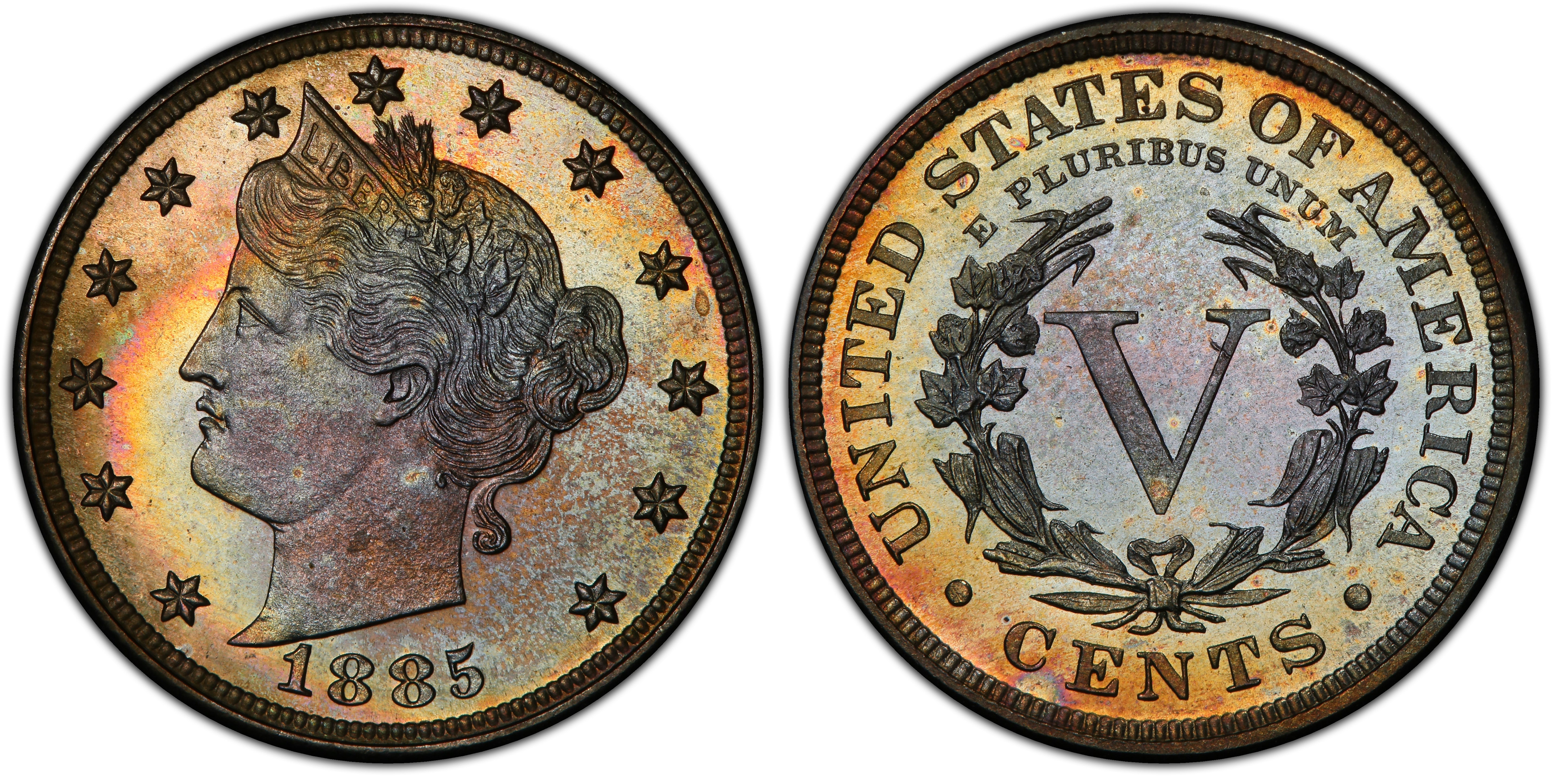 1885 5C (Proof) Liberty Nickel - PCGS CoinFacts