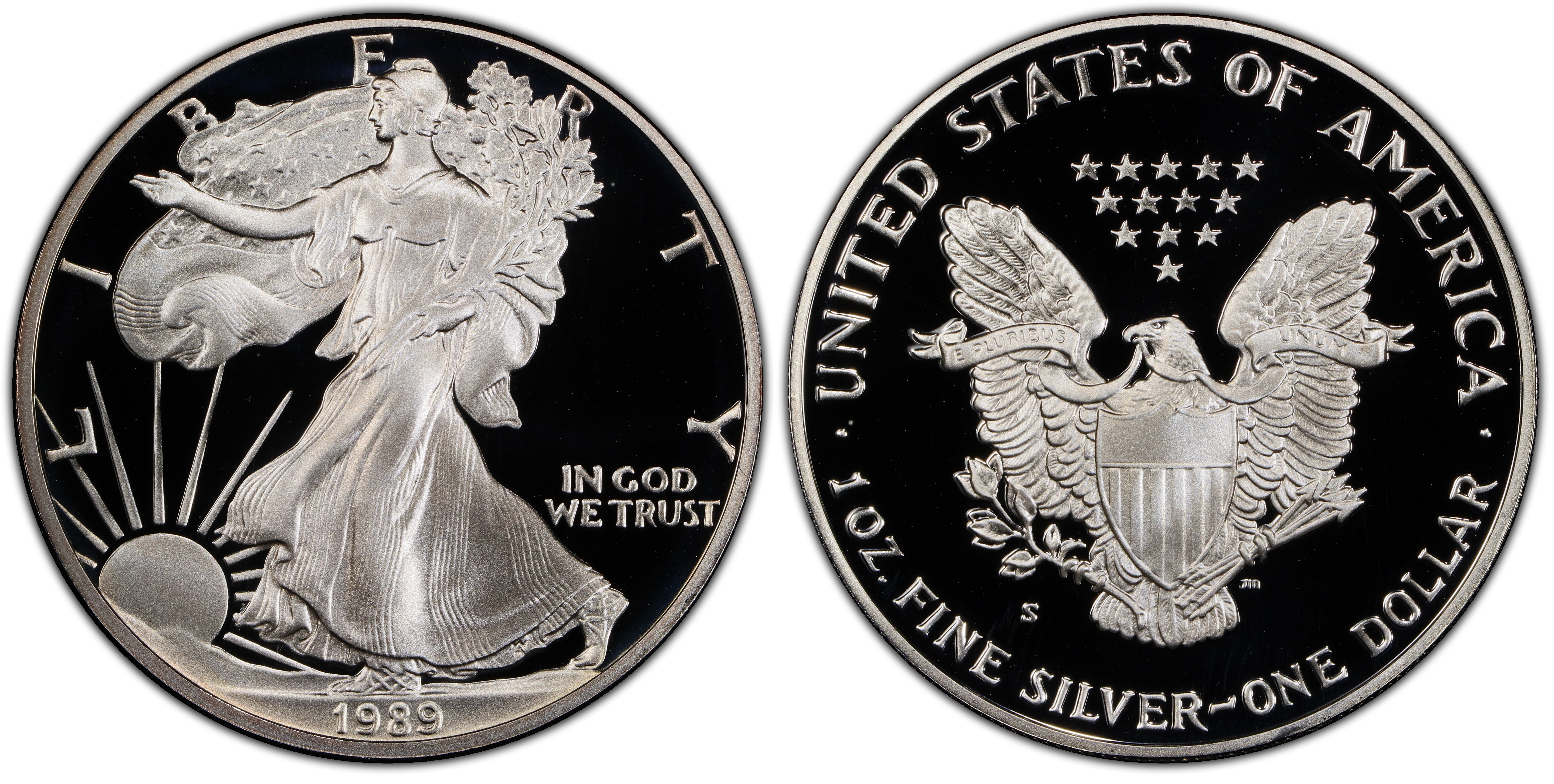 1989-S $1 Silver Eagle, DCAM (Proof) Silver Eagles - PCGS CoinFacts