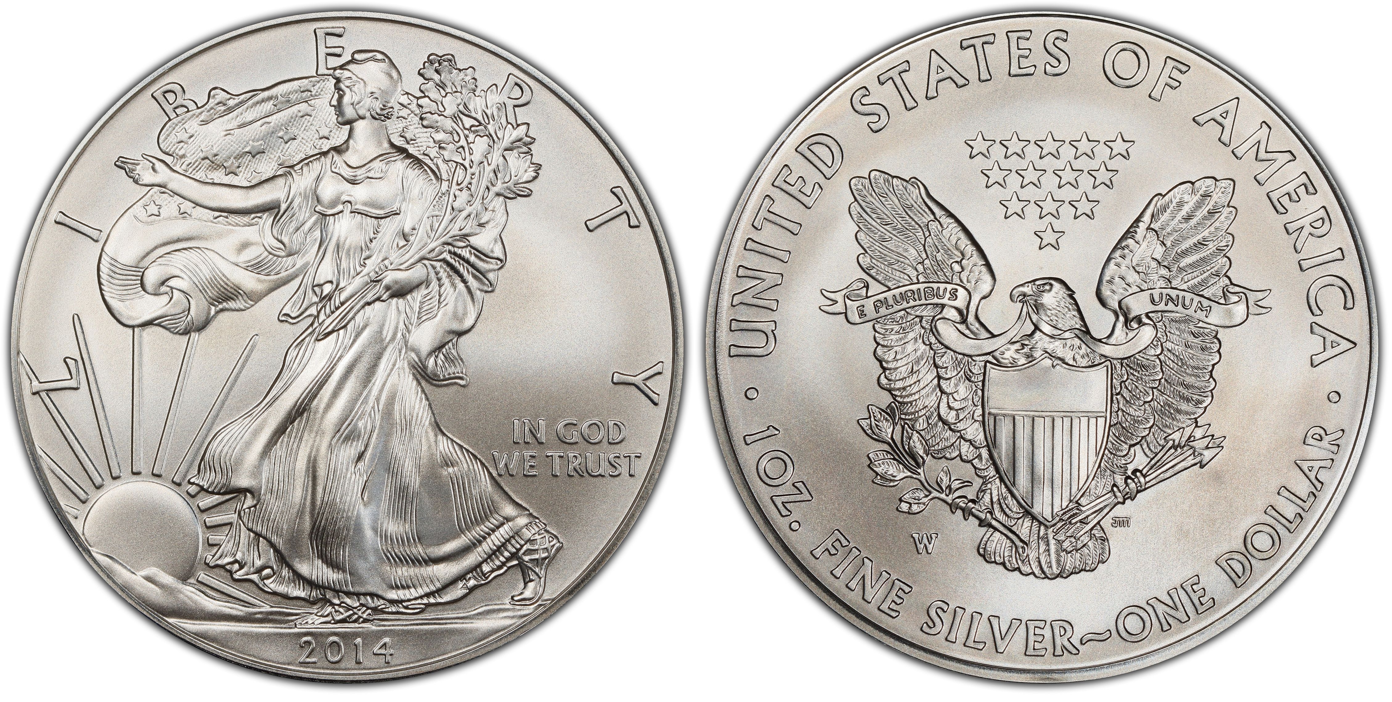 Details about   2014-W BURNISHED SILVER EAGLE Direct from the US Mint With Box & COA's 