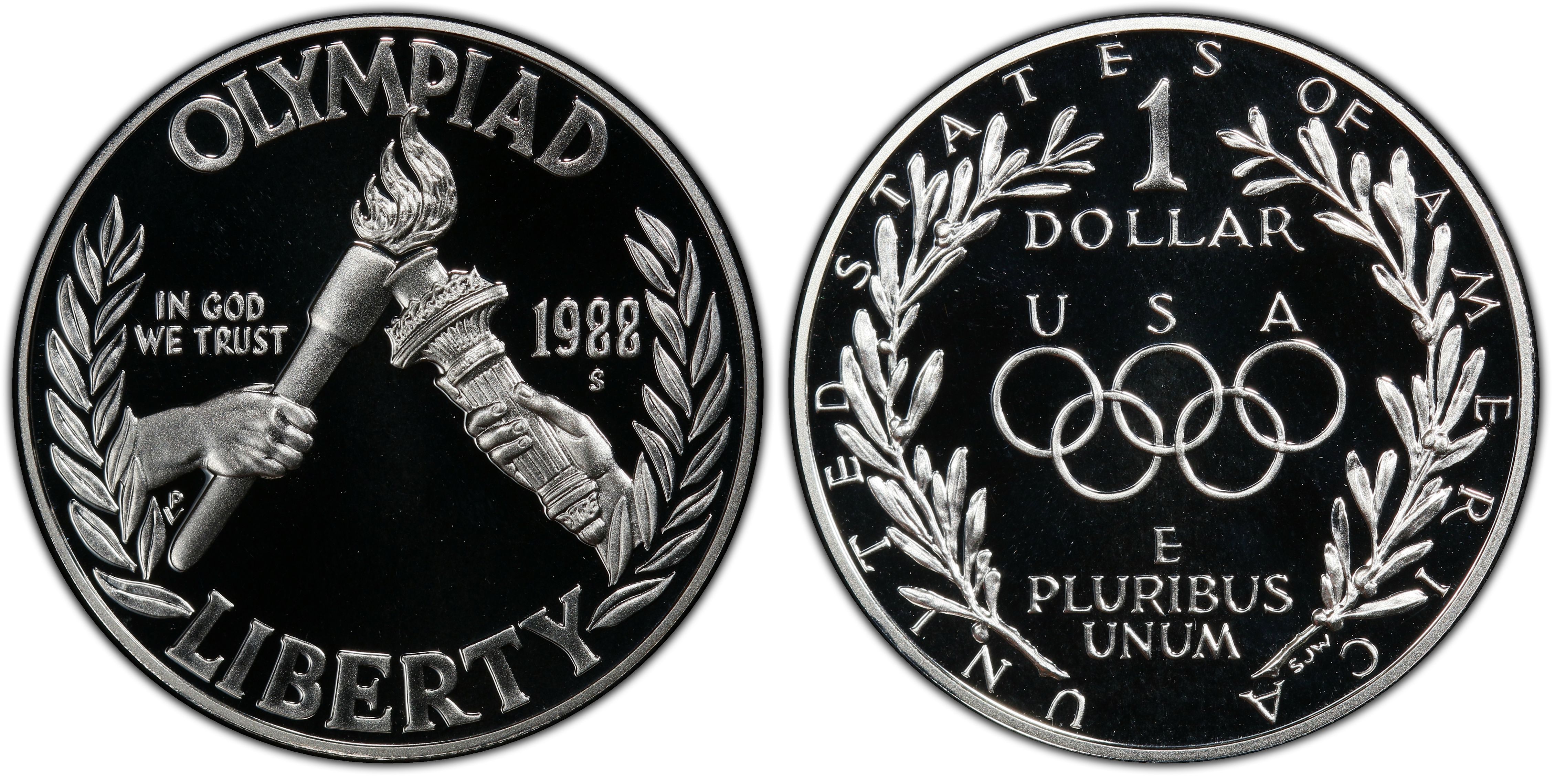 1988-S OLYMPIC SILVER DOLLAR MORE THEN 1 AVAILABLE BEST OFFER 